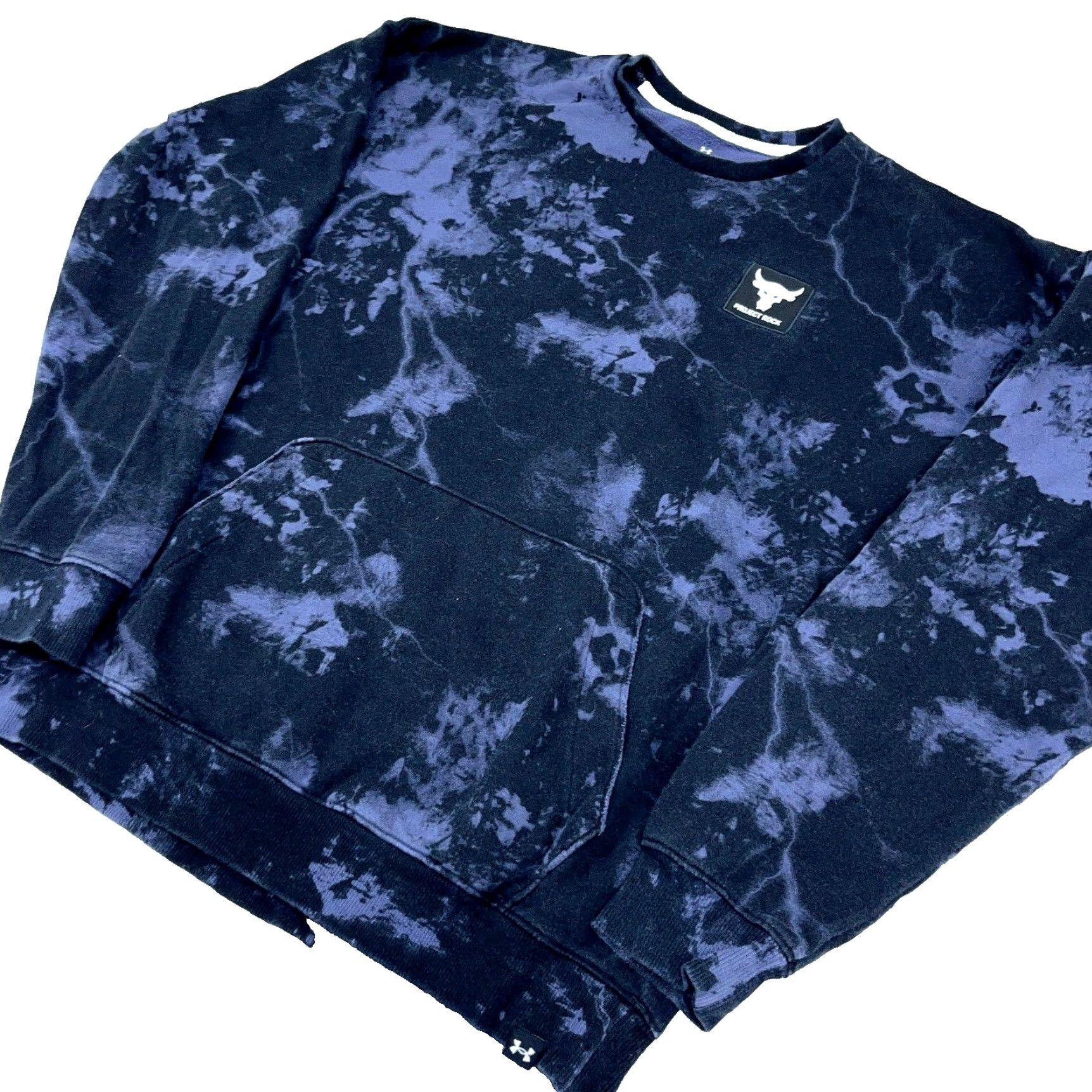 Under Armour Under Armour Sweatshirt Men Medium Black Purple Project Rock Crew Neck Tie Dye Size US M / EU 48-50 / 2 - 2 Thumbnail