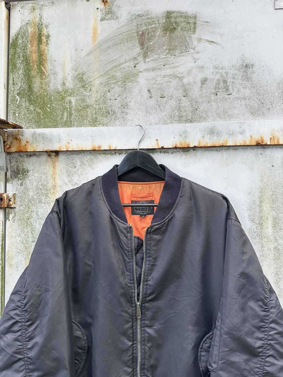 Vintage 🪖Vintage MA-1 Man Intermediate Oversized Bomber Jacket Size US XXL / EU 58 / 5 - 4 Thumbnail