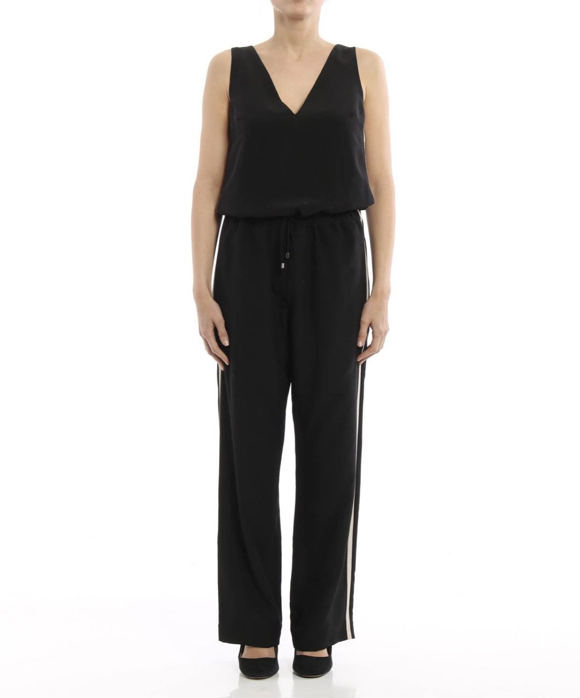 Brunello Cucinelli Brunello Cucinelli Jumpsuit Silk Crepe De Chine Shiny SizeL Size 30" / US 8 / IT 44 - 4 Thumbnail