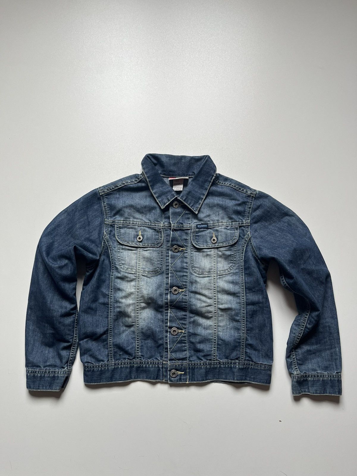 Diesel Vintage 90s Diesel washed Denim Truck jacket Size M / US 6-8 / IT 42-44 - 1 Thumbnail