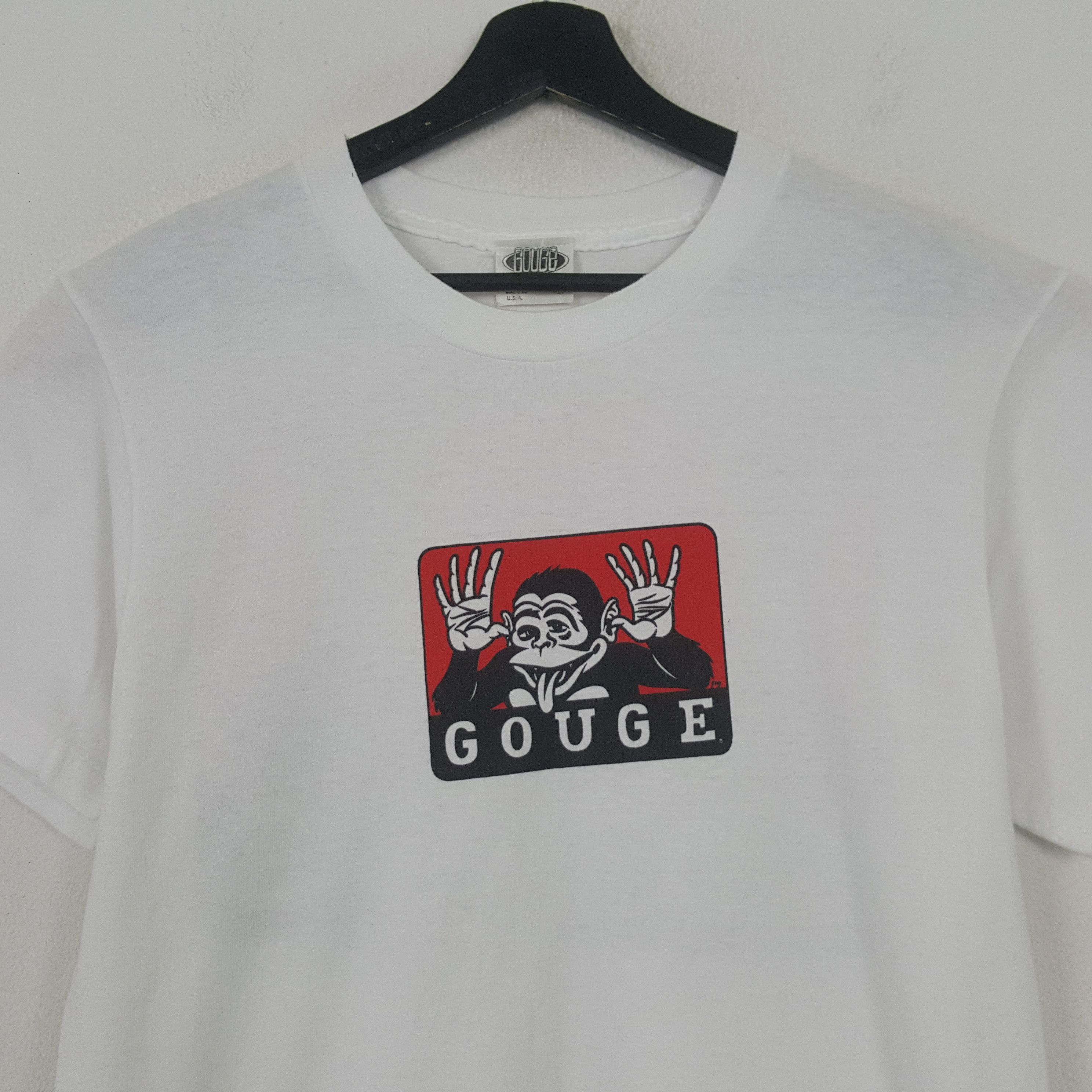 Vintage Gouge Clothing Streetwear Skateboard Style Tshirt RR3 Size US S / EU 44-46 / 1 - 4 Thumbnail