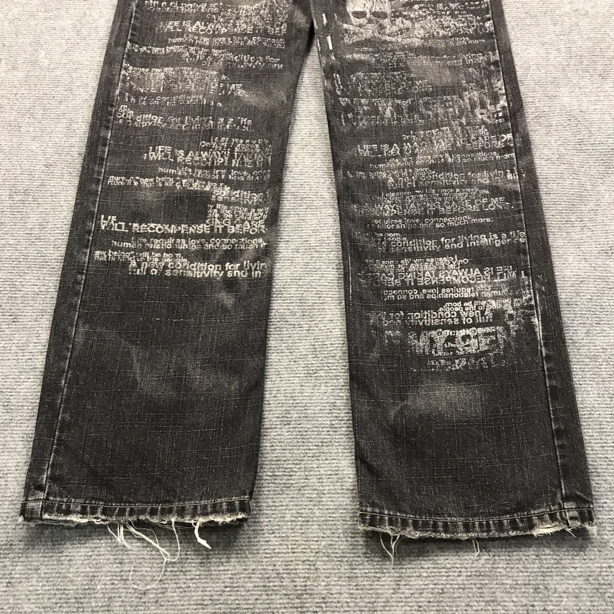 If Six Was Nine BUFFALO DISTRESSED IF SIX WED NINA STYLE BLACK FADED PANTS Size US 30 / EU 46 - 3 Thumbnail
