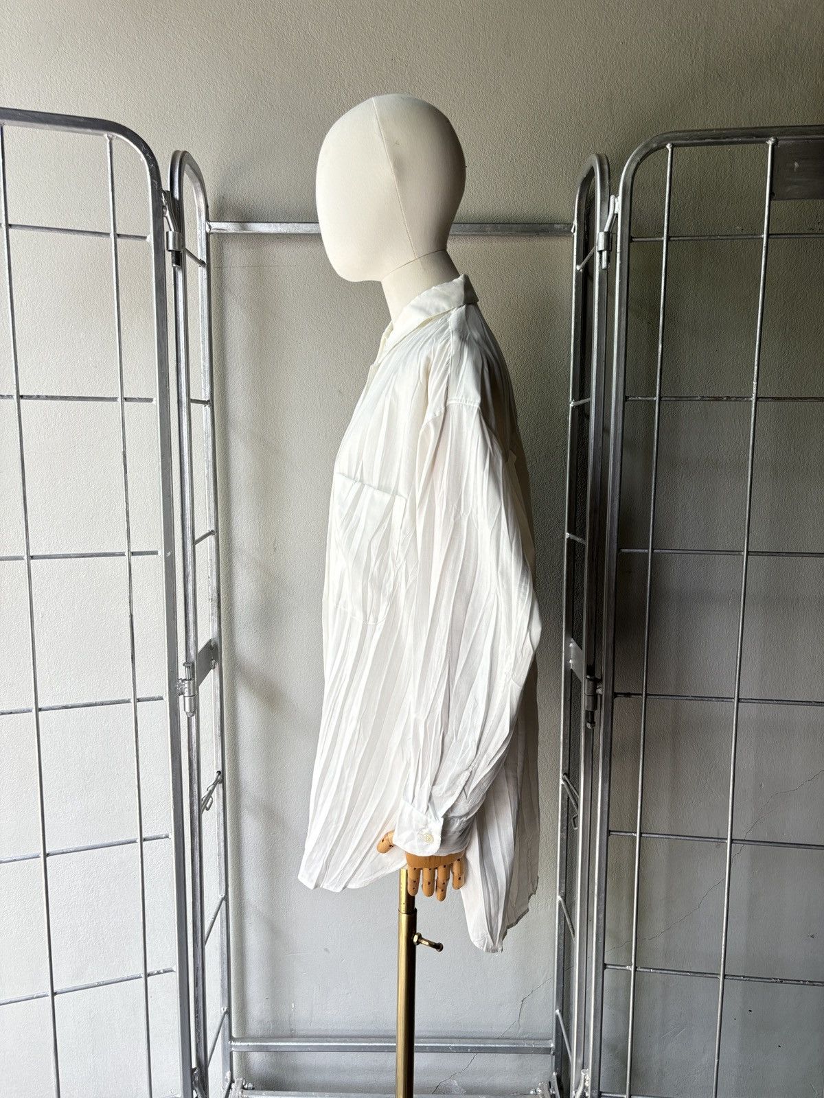 Issey Miyake Issey Miyake pleated white shirt Size M / US 6-8 / IT 42-44 - 3 Thumbnail