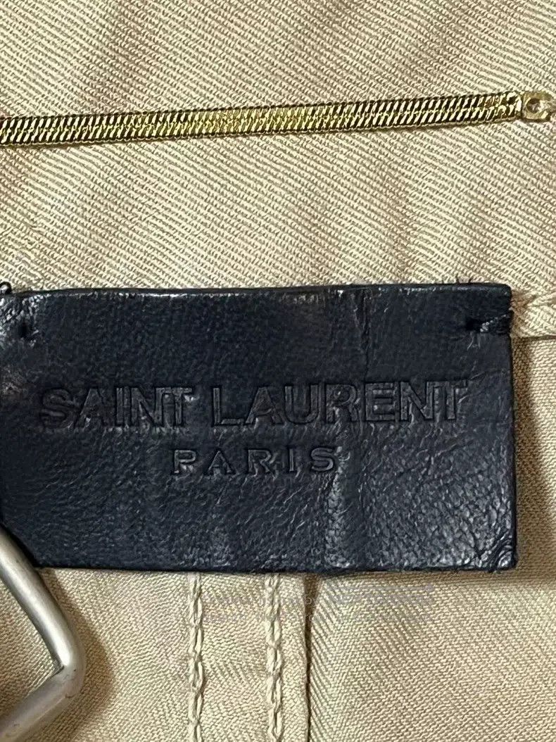 Saint Laurent Paris Saint Laurent Paris Khaki Denim Straight-Leg Pants Size 28" / US 6 / IT 42 - 5 Thumbnail