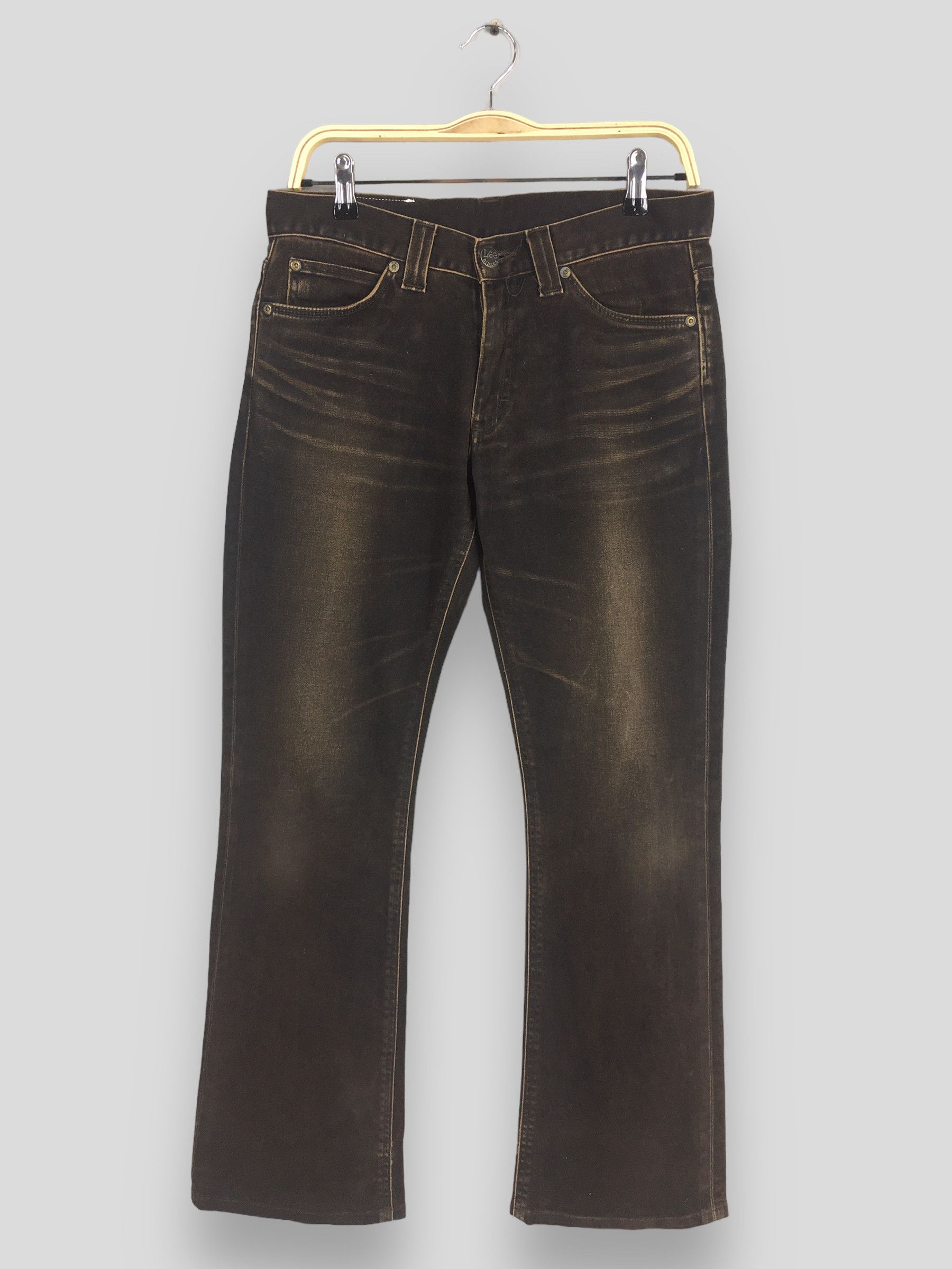 Lee Size 30x29 Vintage Lee Cowboy Wax Brown Flared Jeans S681 Size US 30 / EU 46 - 1 Thumbnail