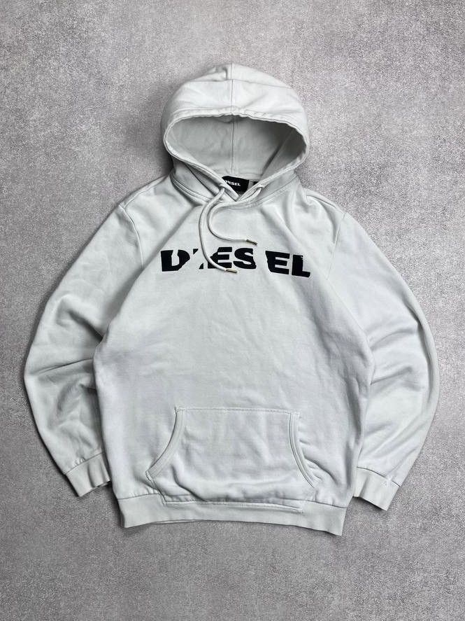 Diesel × Vintage Vintage Diesel Spellout Boxy Hoodie Y2K M Size US M / EU 48-50 / 2 - 1 Thumbnail
