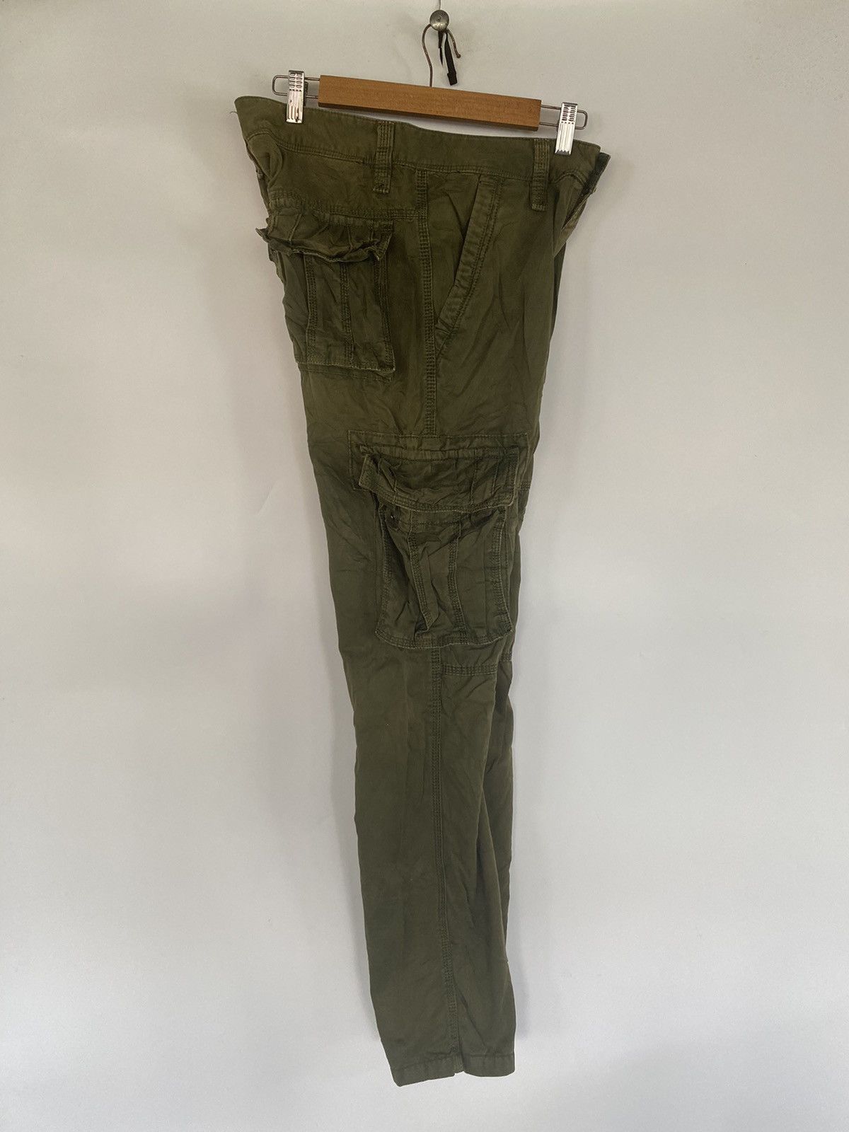 Japanese Brand FUHAO Cargo Multiple Pocket Green Army Pants Size US 30 / EU 46 - 4 Thumbnail