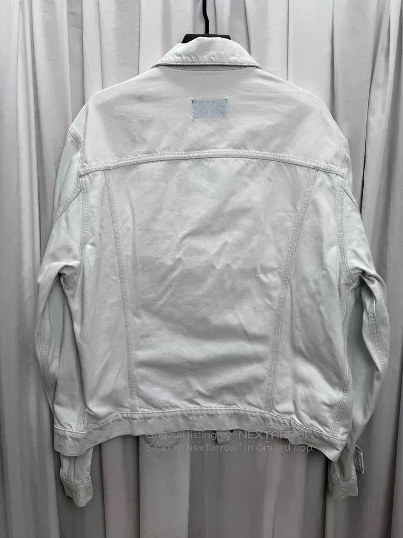 Maison Margiela Maison Margiela Distressed Denim Jacket with Painted Style Size US L / EU 52-54 / 3 - 6 Thumbnail