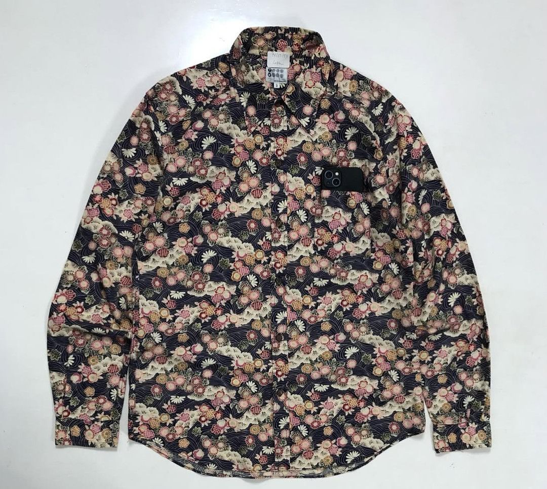 Japanese Brand × Takeo Kikuchi × Vintage Takeo Kikuchi floral pattern shirt Size US M / EU 48-50 / 2 - 1 Thumbnail