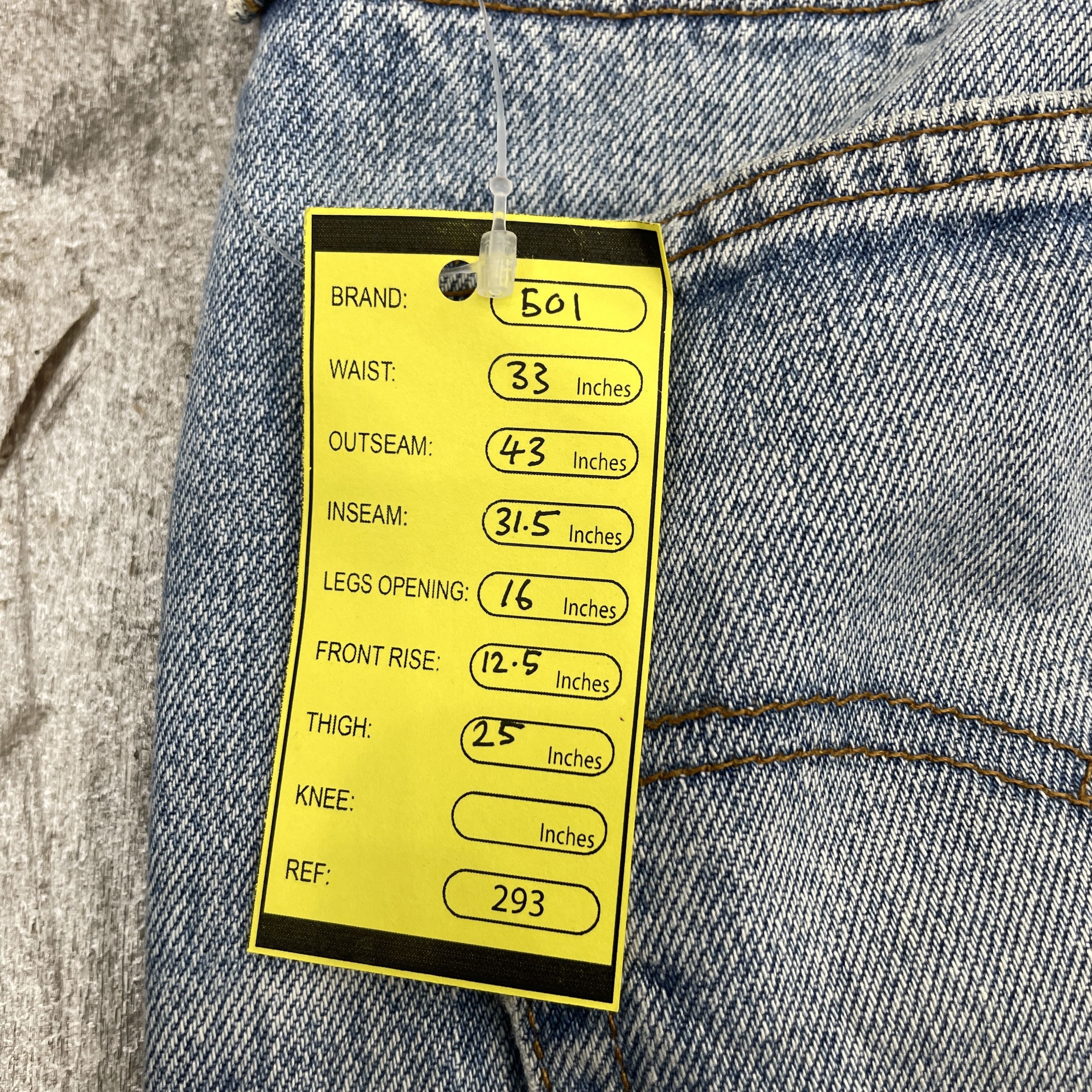 Japanese Brand × Levi's × Vintage Vintage Levi's 501 Distressed Light Wash Jeans -wc293 Size US 33 - 12 Thumbnail