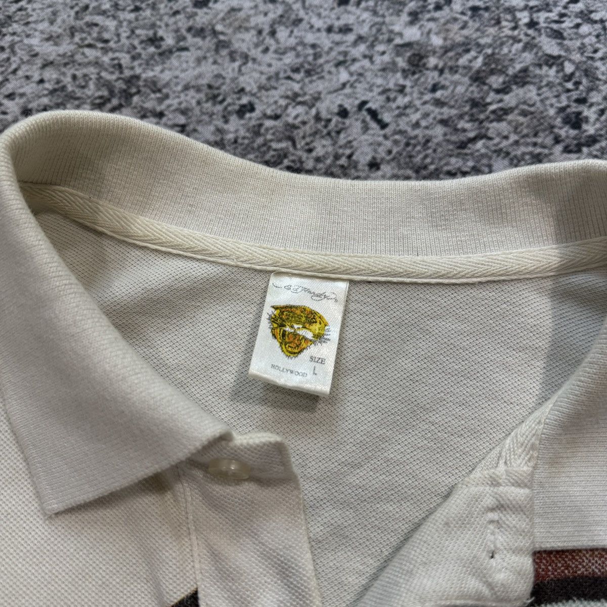 Ed Hardy Y2K Ed Hardy Thrashed Distressed Nurse Shirt ERD Grunge Size US L / EU 52-54 / 3 - 3 Thumbnail