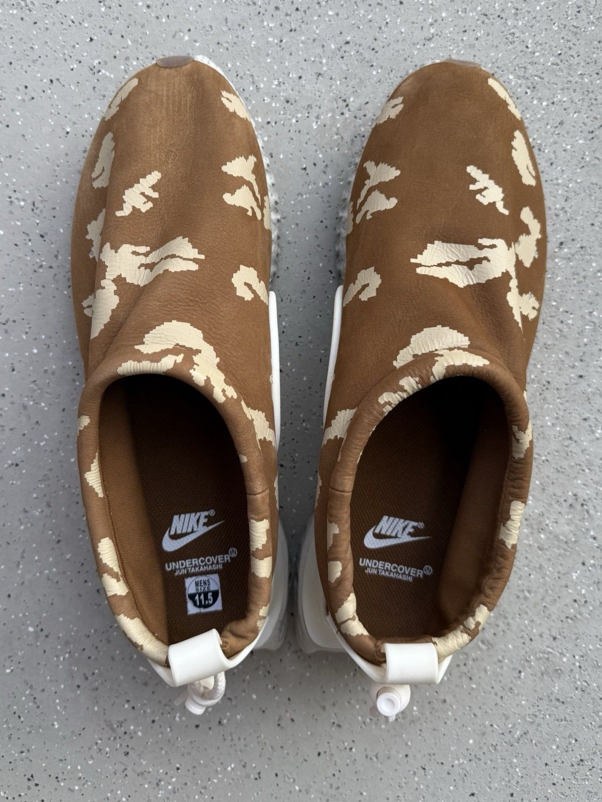 Nike × Undercover Nike Moc Flow SP x Undercover Ale Brown Red White Men's Size US 11.5 / EU 44-45 - 16 Thumbnail