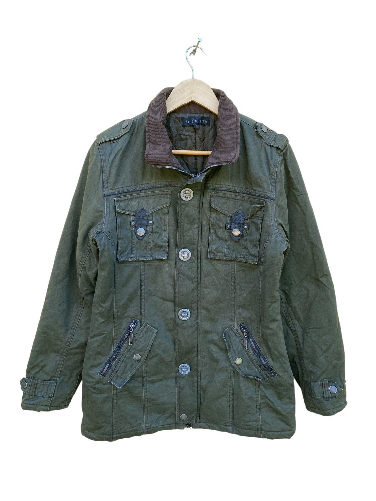 In The Attic × Japanese Brand Japanese Brand X In the attic multipocket military jacket Size L / US 10 / IT 46 - 3 Thumbnail