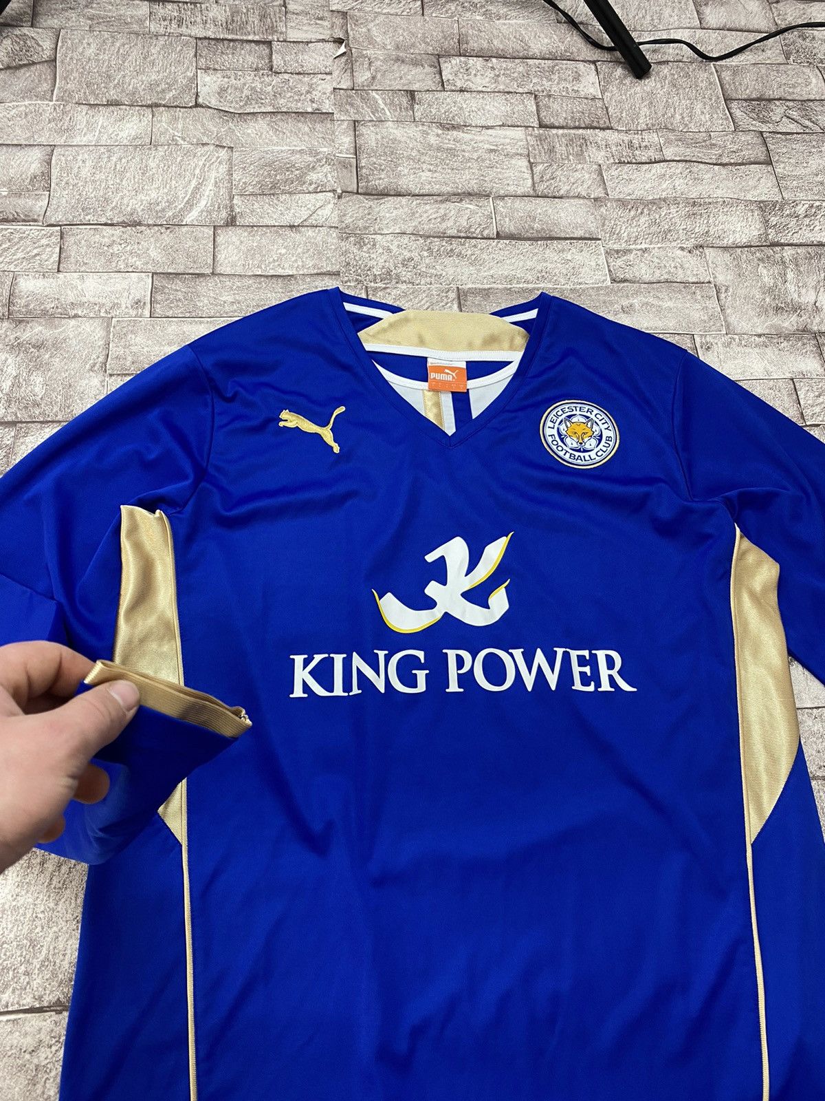 Puma × Vintage Puma Leicester City Shirt 2013/14 home kit Size US L / EU 52-54 / 3 - 3 Thumbnail