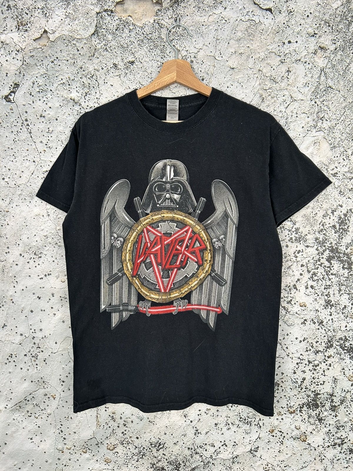 Band Tees Slayer Darth Vader Star Wars Rock Band Tee Vintage Metal Size US M / EU 48-50 / 2 - 1 Thumbnail