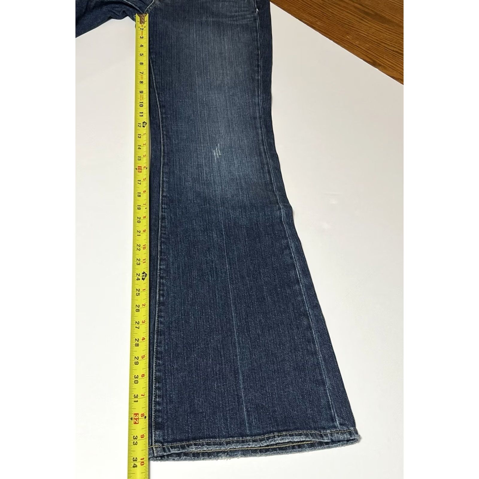 Paige Paige Jeans Womens Bootcut 5-Pocket Distressed Blue 32x34 Regular Size 30" / US 8 / IT 44 - 5 Thumbnail