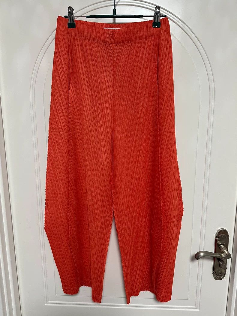 Issey Miyake Issey Miyake size:5 Orange pleated pants Size 42" / US 20 - 2 Thumbnail