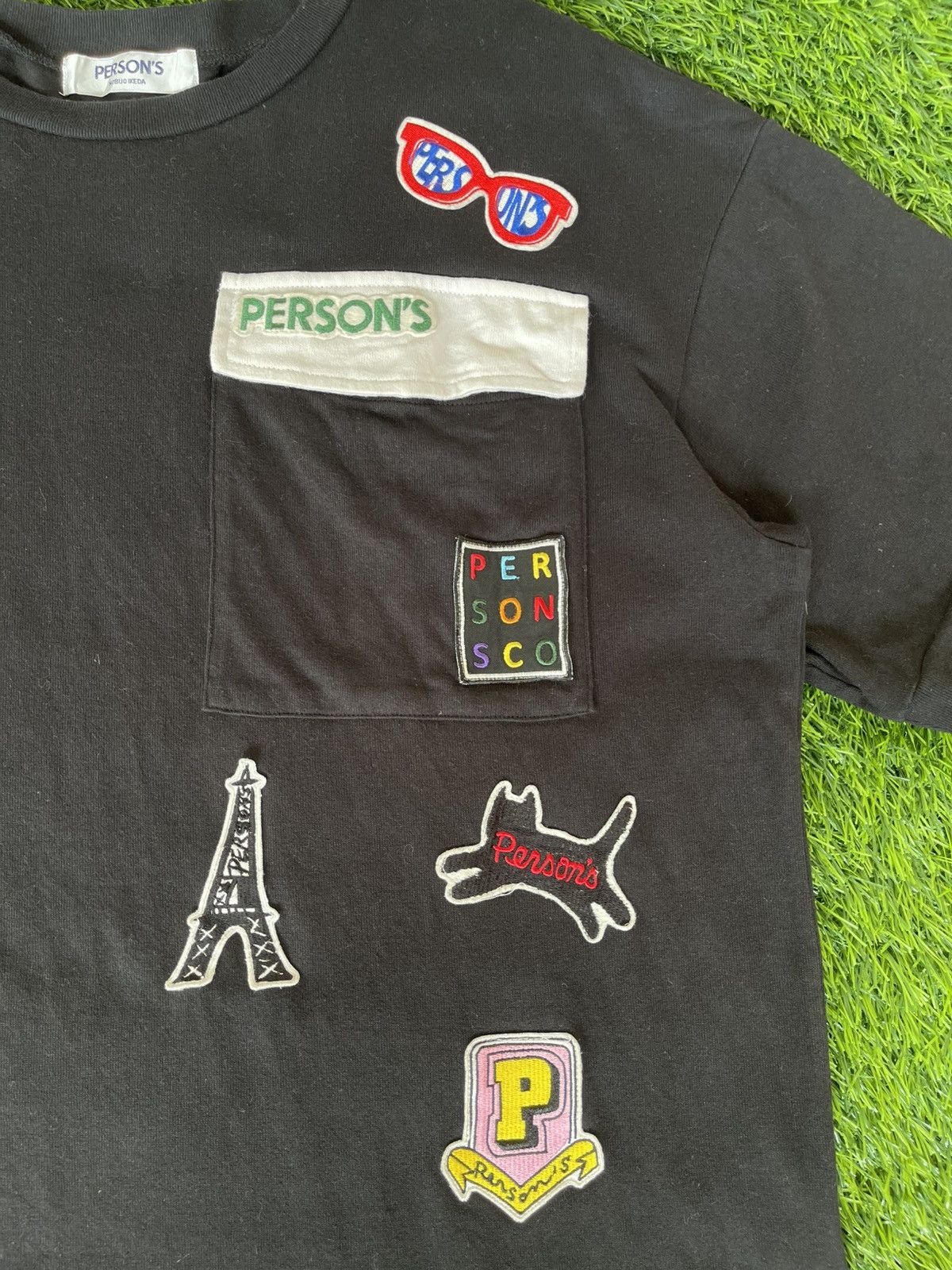 PERSON'S Rare🔥PERSON’S🔥Patches Design Pocket Tshirt Size US XL / EU 56 / 4 - 13 Thumbnail