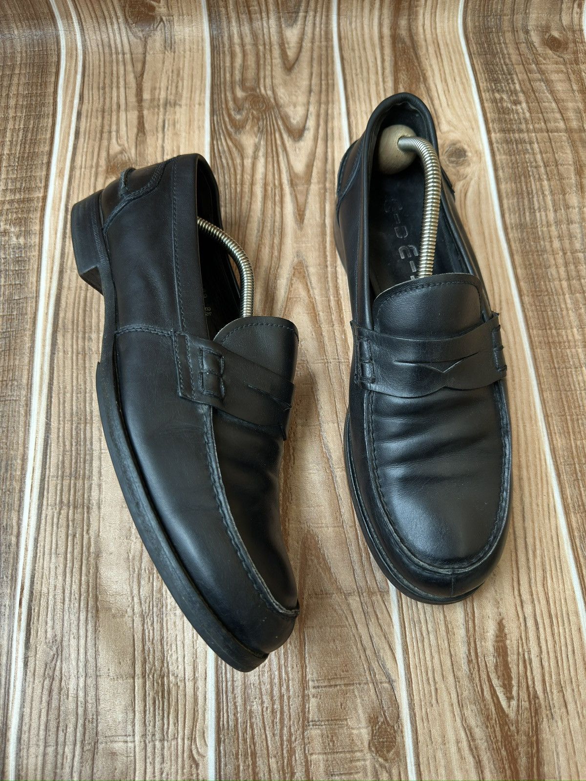 Miu Miu Miu Miu by Prada Black Penny Leather Loafers Size US 9.5 / EU 42-43 - 8 Thumbnail