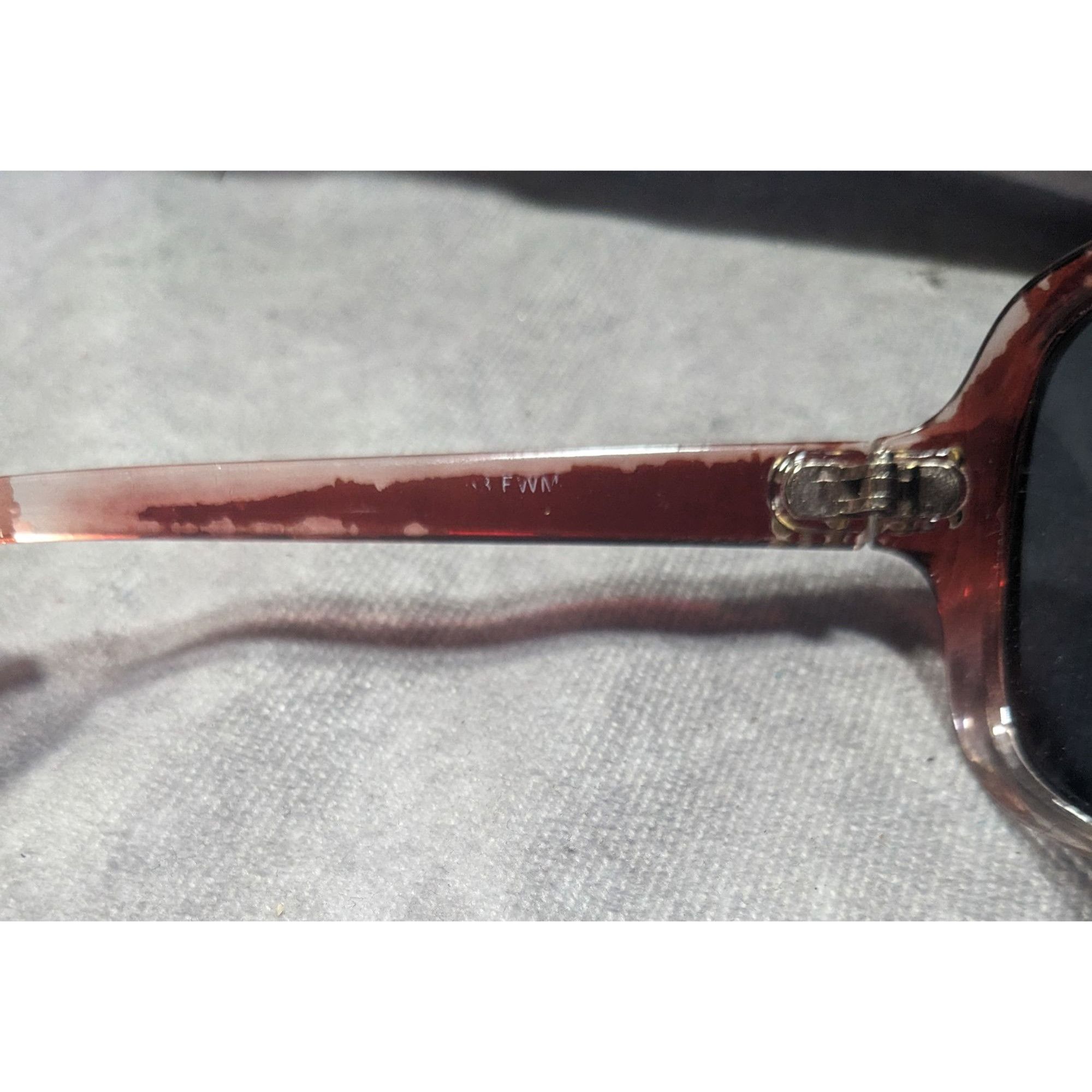 Foster Grant Foster Grant Red And Clear Ombre Sunglasses With Rhinestone Size ONE SIZE - 6 Thumbnail