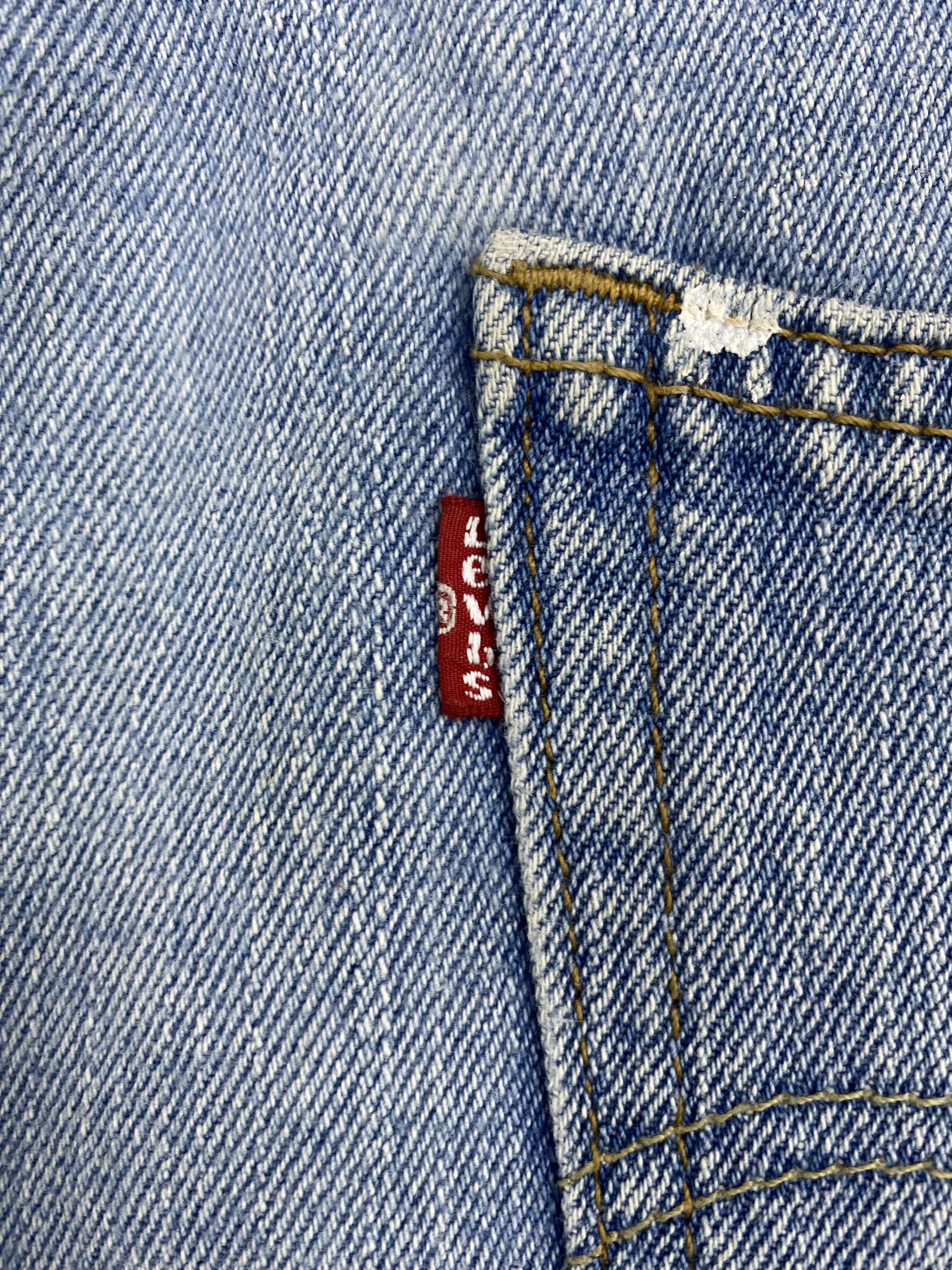 Levi's × Vintage Vintage Levis 550 Light Blue Jeans Size US 36 / EU 52 - 6 Thumbnail