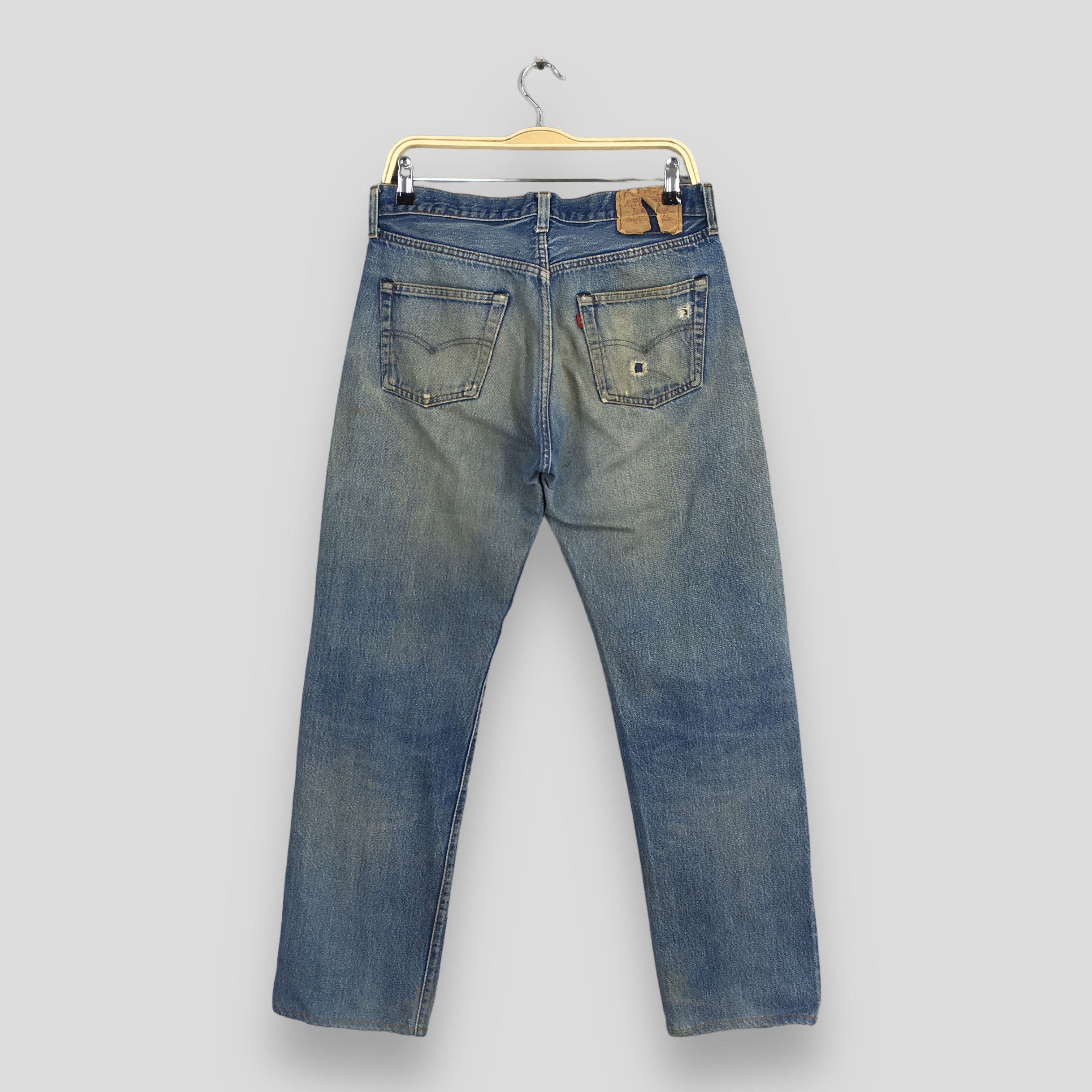 Levi's Size 31x28.5 Vintage 70s Levi's 501 Selvedge Jeans S1254 Size US 31 - 8 Thumbnail