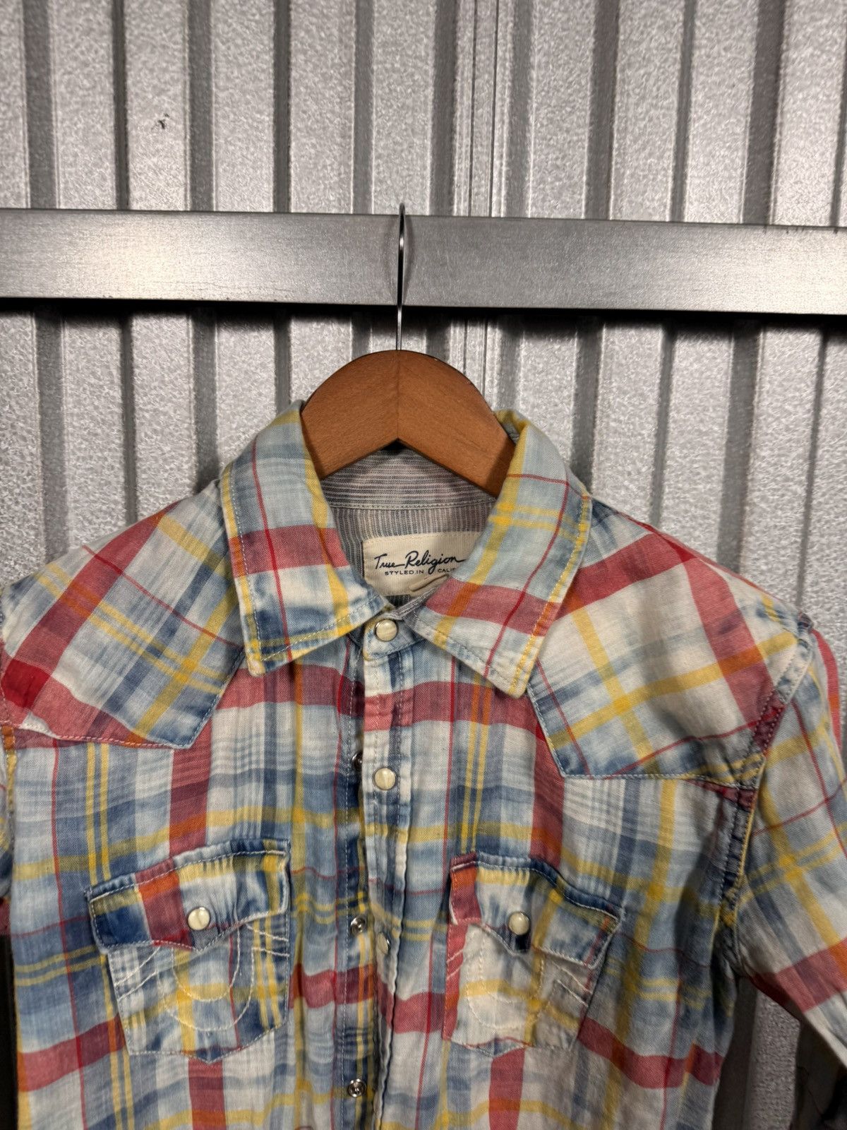 True Religion True Religion Pearl Snap Plaid Button up Western Shirt Size S / US 4 / IT 40 - 5 Thumbnail