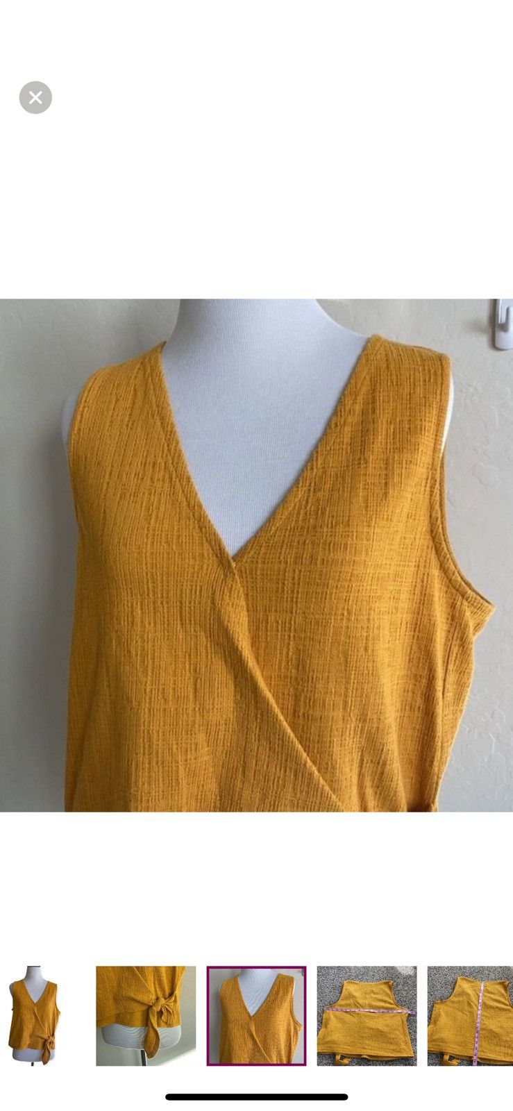 Madewell Madewell medium texture and thread wrap tie tank top Size M / US 6-8 / IT 42-44 - 3 Thumbnail