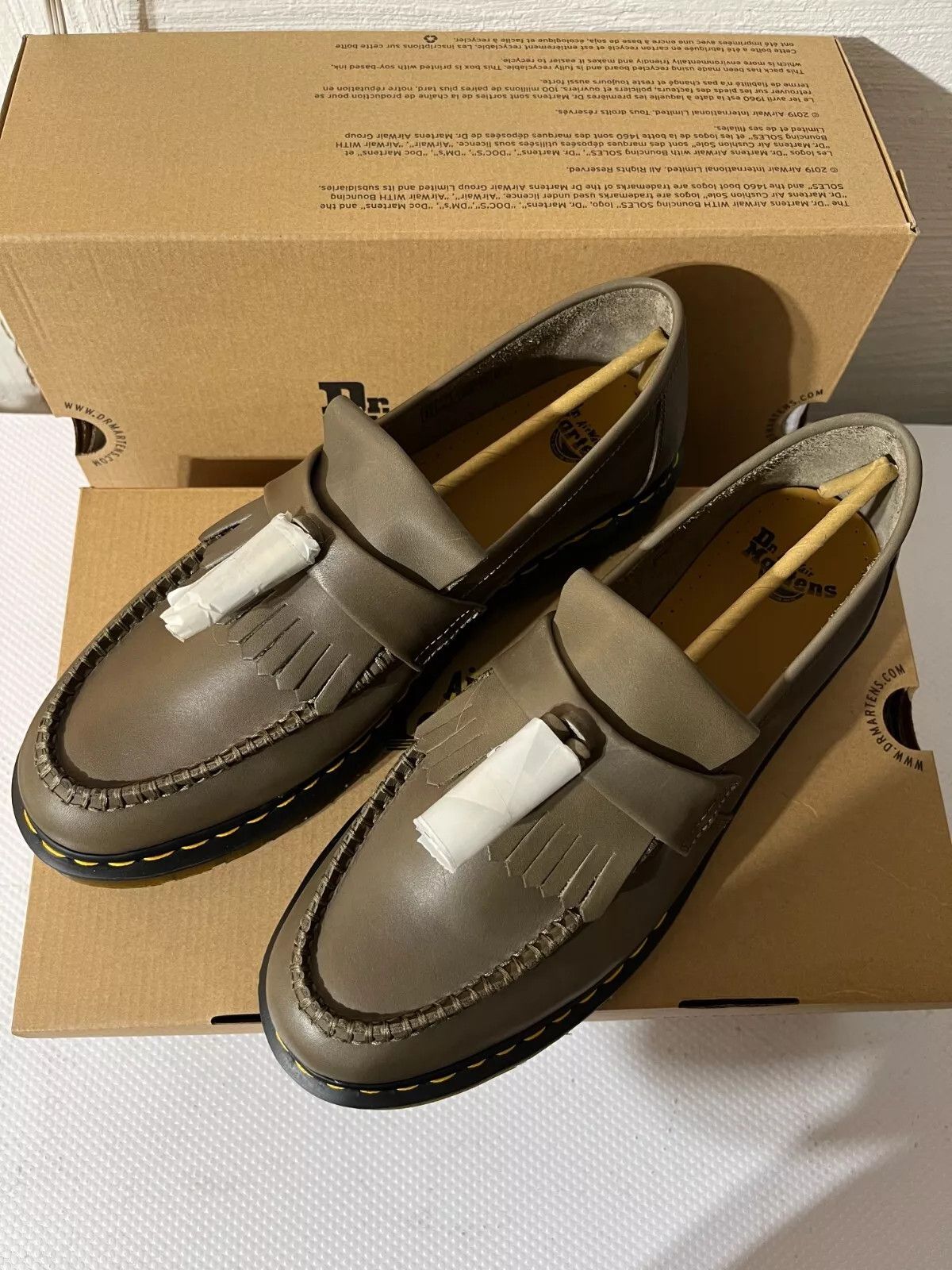 Dr. Martens Dr. Martens ADRIAN CARRARA LEATHER TASSEL LOAFERS Size US 13 / EU 46 - 1 Thumbnail