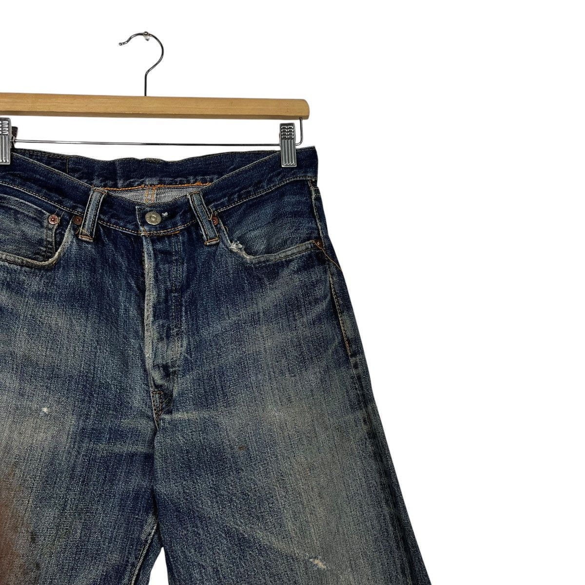 Sugar Cane Vintage Sugar Cane Distressed Selvedge Denim Jeans Size US 30 / EU 46 - 5 Thumbnail