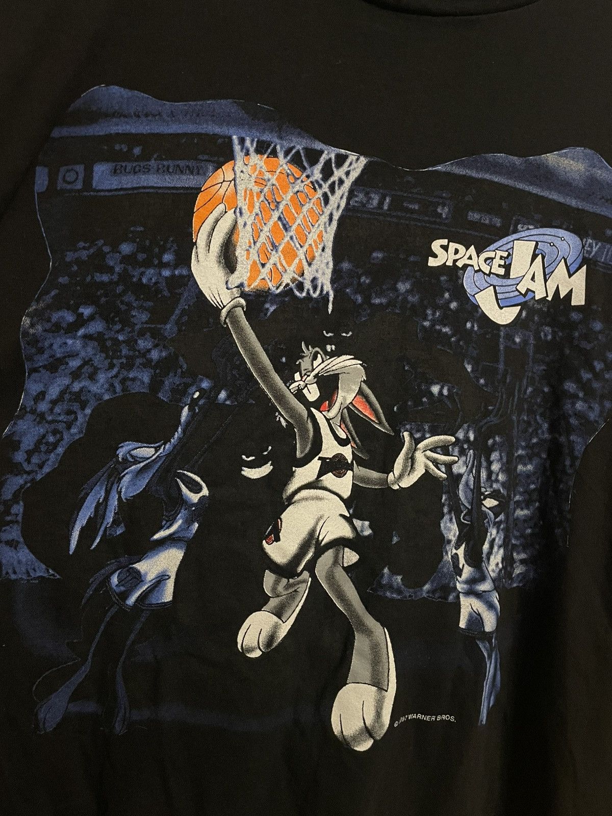 Vintage × Warner Bros Space jam vintage 90s Warner Bros 1997 archive retro tee Size US L / EU 52-54 / 3 - 3 Thumbnail