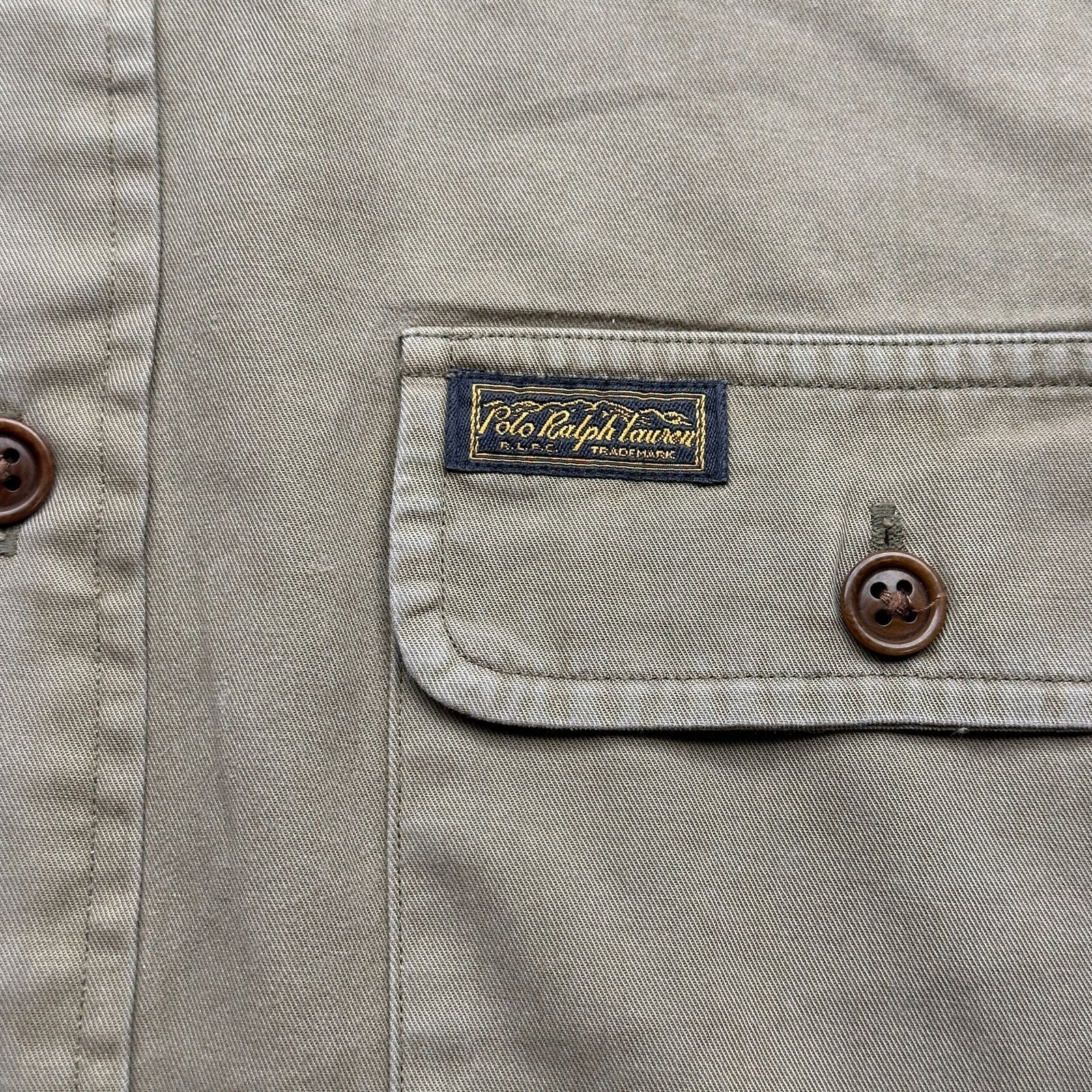 Polo Ralph Lauren Polo Ralph Lauren Twill Button Up Brown Shirt Mens L Size US L / EU 52-54 / 3 - 9 Thumbnail