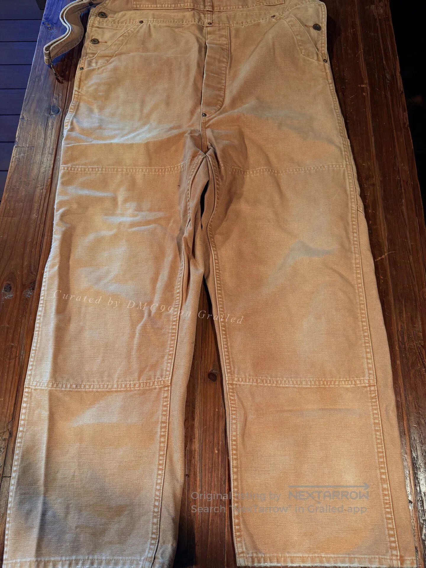 RRL Ralph Lauren RRL Khaki Cargo Overalls. Size US 32 / EU 48 - 1 Thumbnail