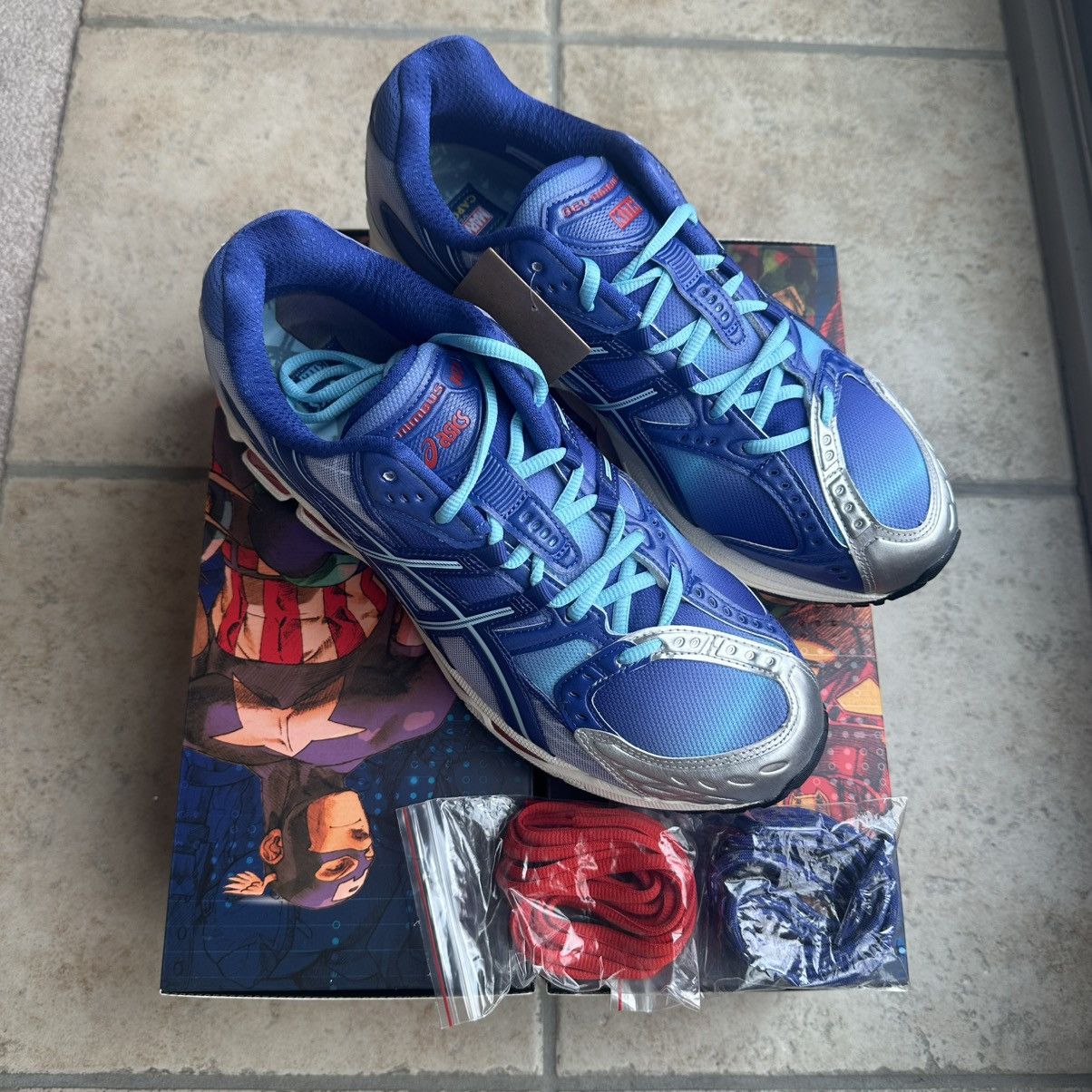 Asics × Kith Kith Marvel vs. Capcom Mega Man ASICS Gel-Nimbus 10.1 Size US 11.5 / EU 44-45 - 11 Thumbnail