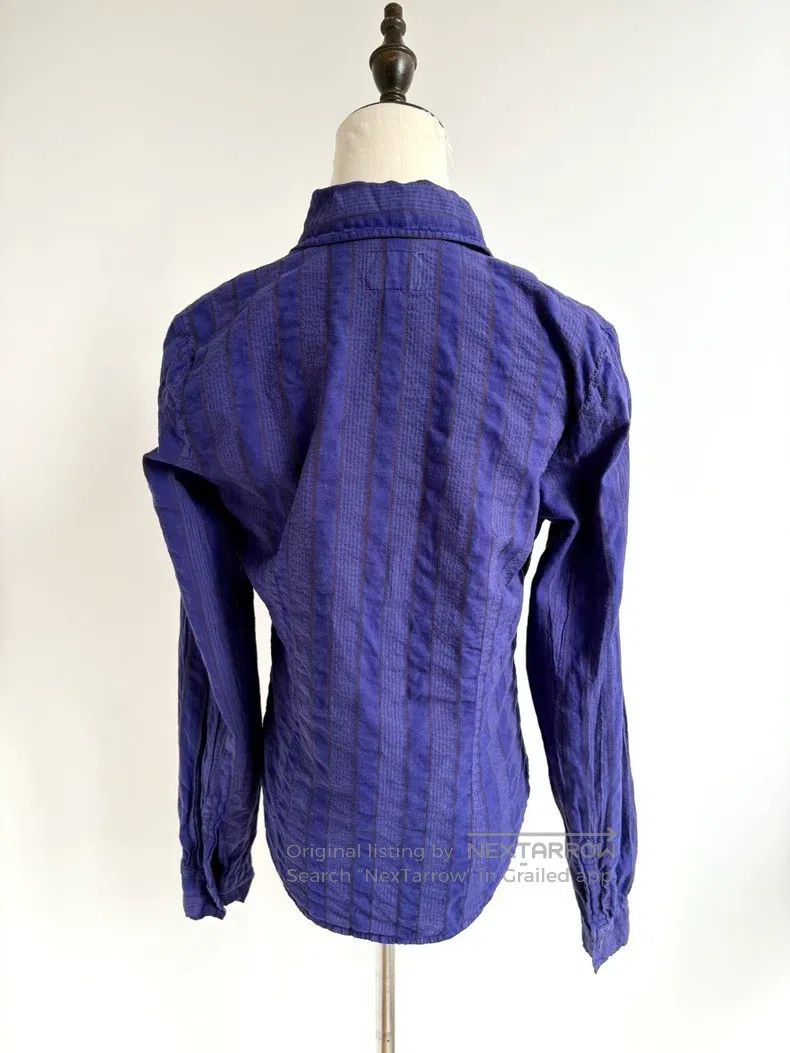 Vivienne Westwood Vivienne Westwood Vintage Purple and Blue Striped Shirt Size S / US 4 / IT 40 - 5 Thumbnail
