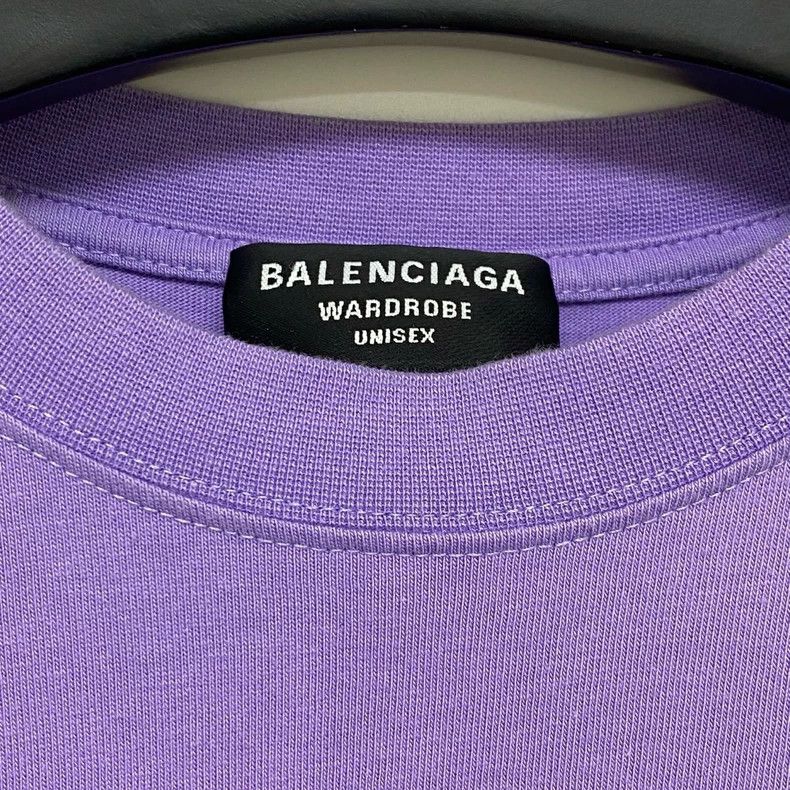 Balenciaga Balenciaga Purple Embroidered Coke Short Sleeve Tee Size US S / EU 44-46 / 1 - 2 Thumbnail