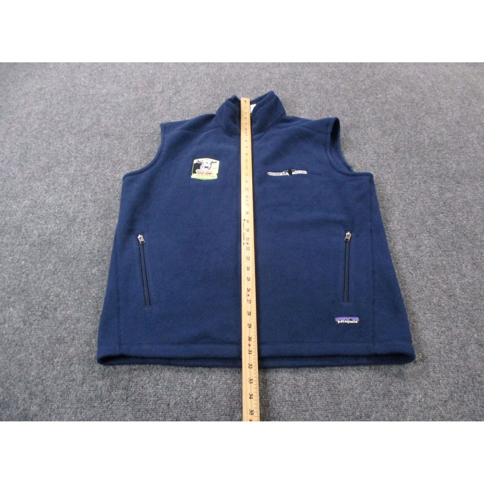 Patagonia Patagonia Vest Mens XL Blue Fleece Synchilla Zip Pockets Lightweight Windbreaker 90s Style Logo Winter Hiking Camping Adaptable Sportwear Mens Size US XL / EU 56 / 4 - 3 Thumbnail