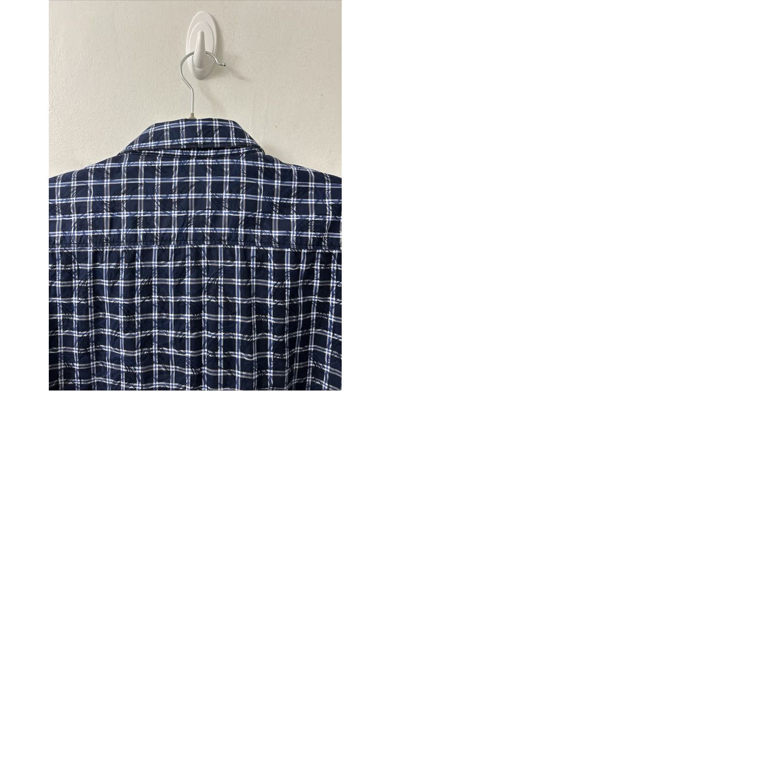 Robert Graham Robert Graham Shirt Mens M Navy Blue Plaid Paisley Button-Down Cotton Long Sleeve Size US M / EU 48-50 / 2 - 9 Thumbnail