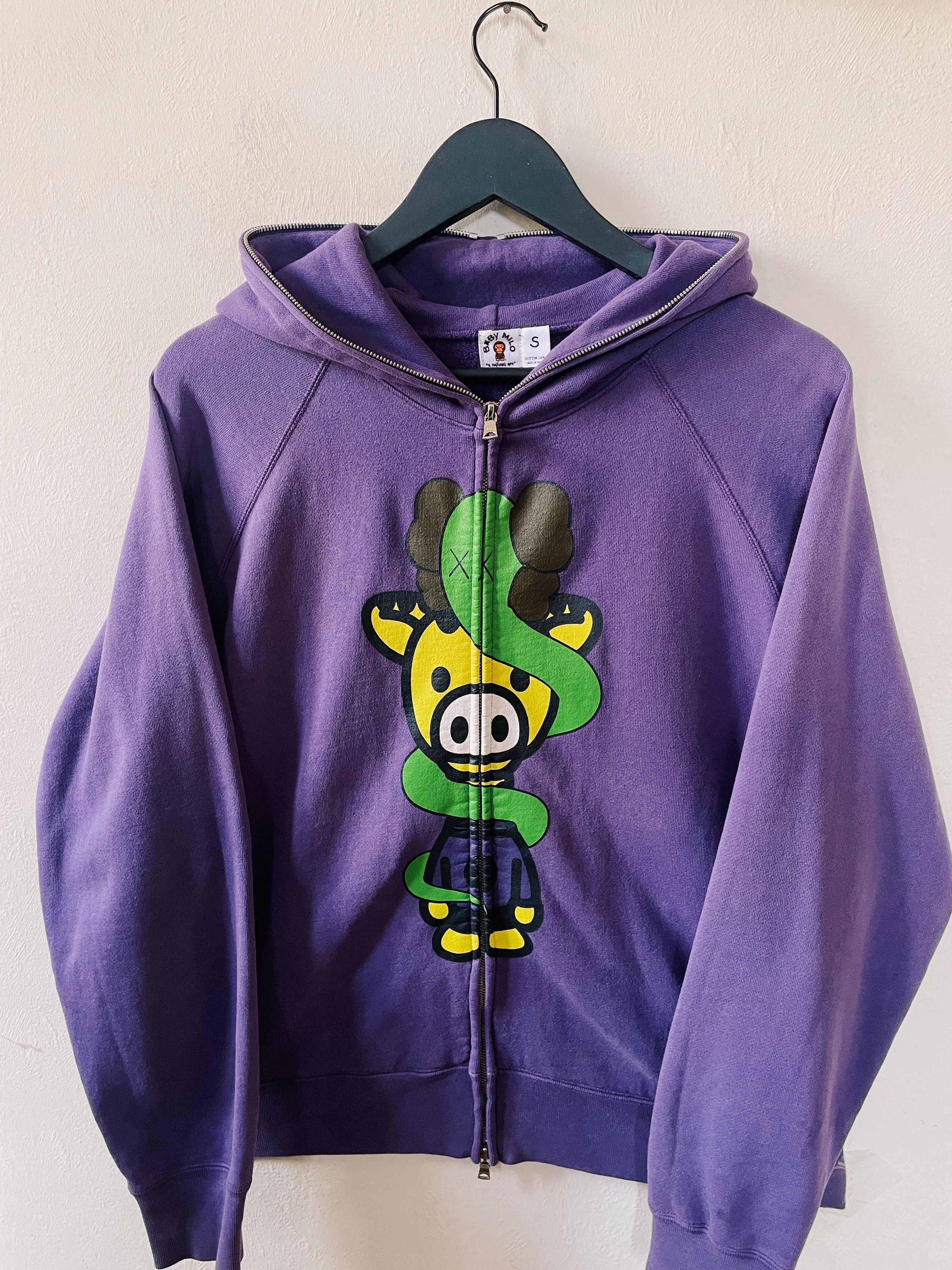 Bape × Kaws Bape x Kaws Baby Milo Animal Kingdom Full Zip Hoodie