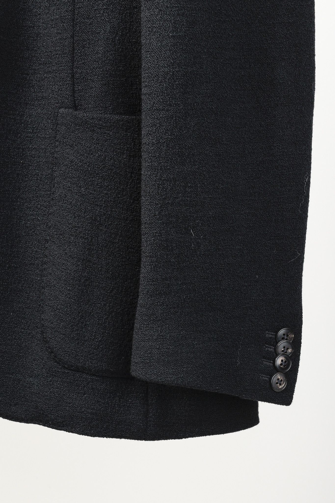 Boglioli Boglioli Black Virgin Wool Knit K-Jacket Blazer Size 38R - 7 Thumbnail
