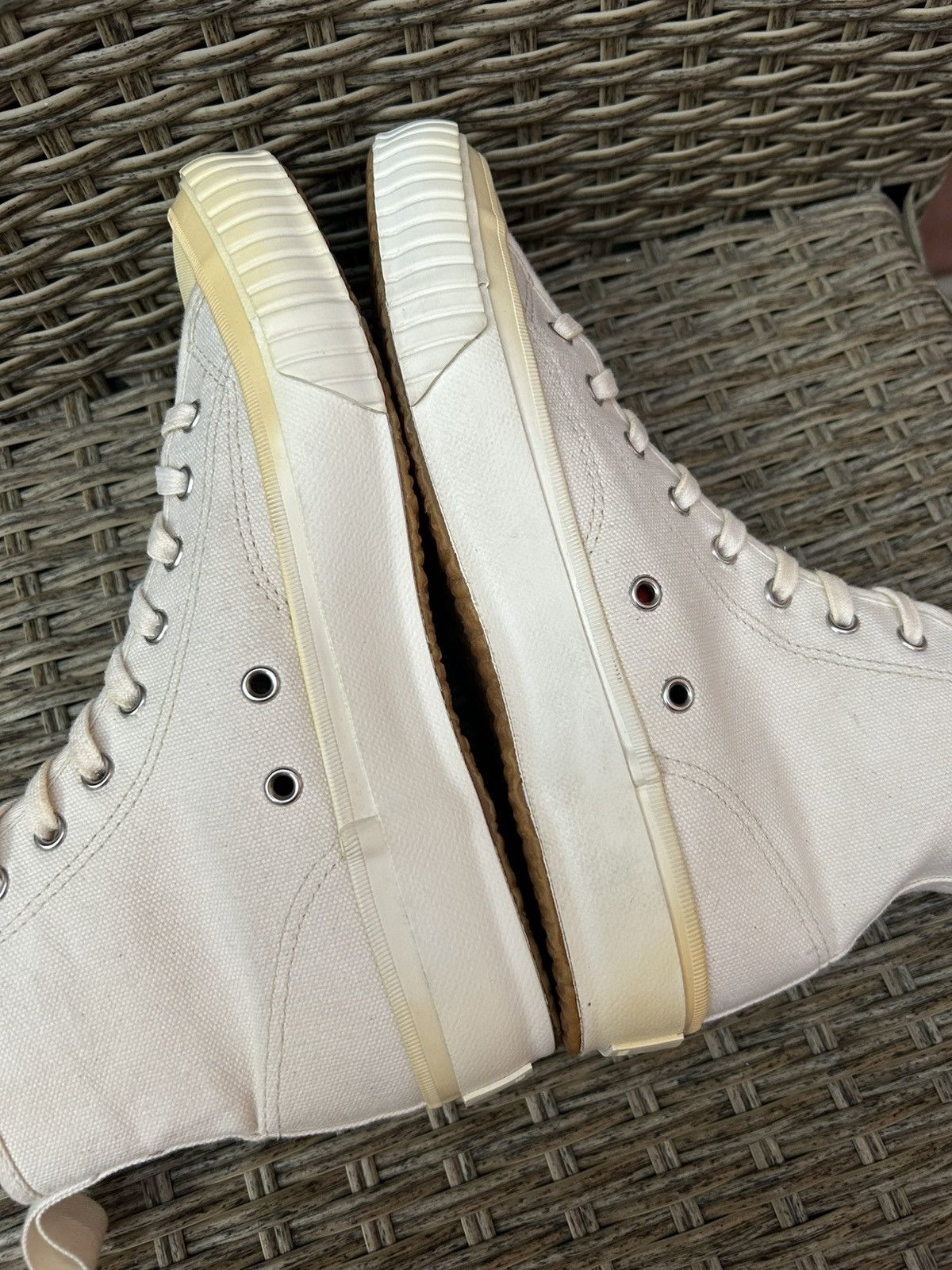 Japanese Brand × Moonstar × YMC YMC X MoonStar Hi Basket Vulcanised Canvas Trainers Size 5 Size US 5 / IT 35 - 8 Thumbnail