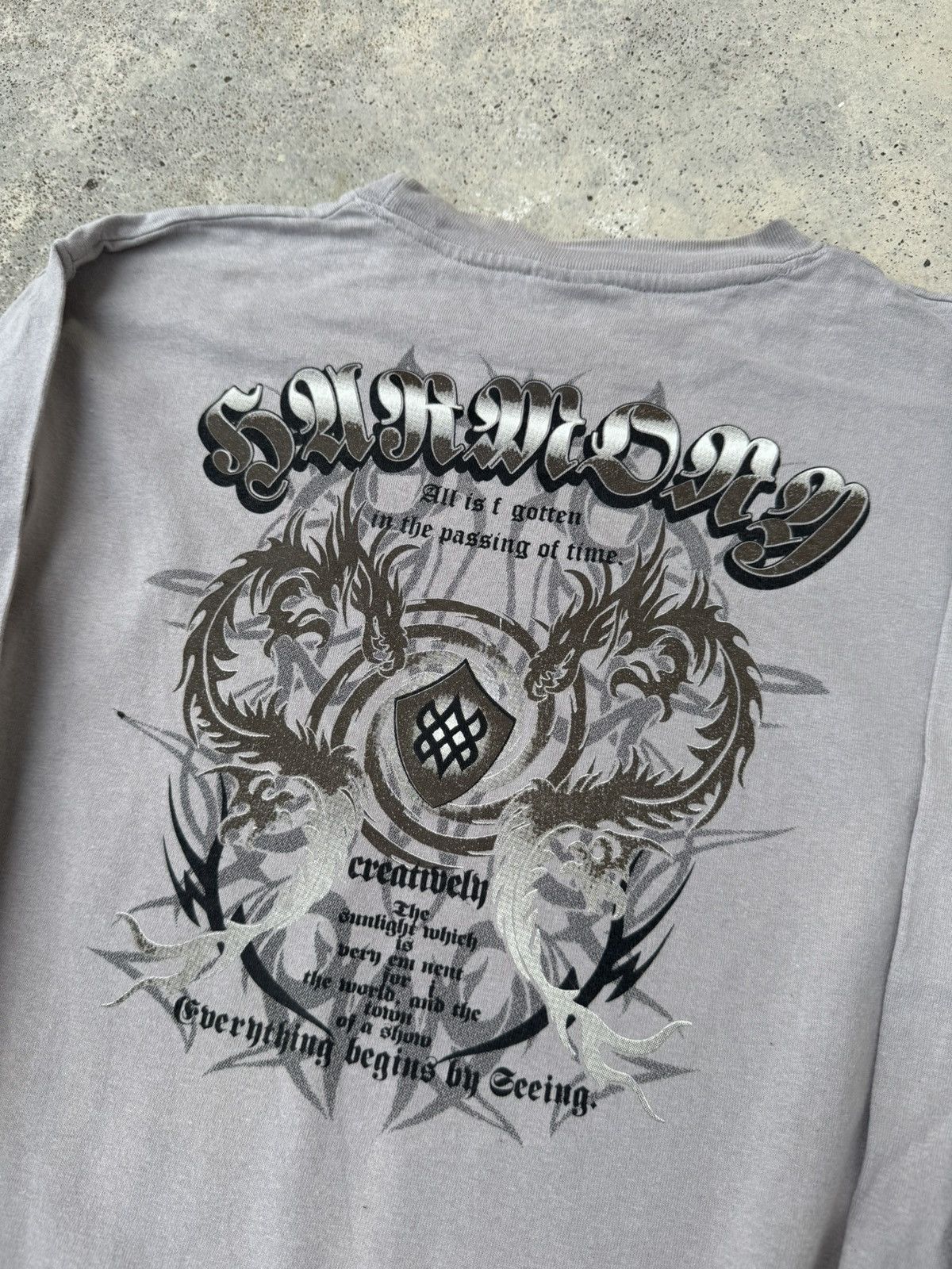 If Six Was Nine 2000s Japanese Archive Poem Grunge long sleeve Tees Size US L / EU 52-54 / 3 - 2 Thumbnail