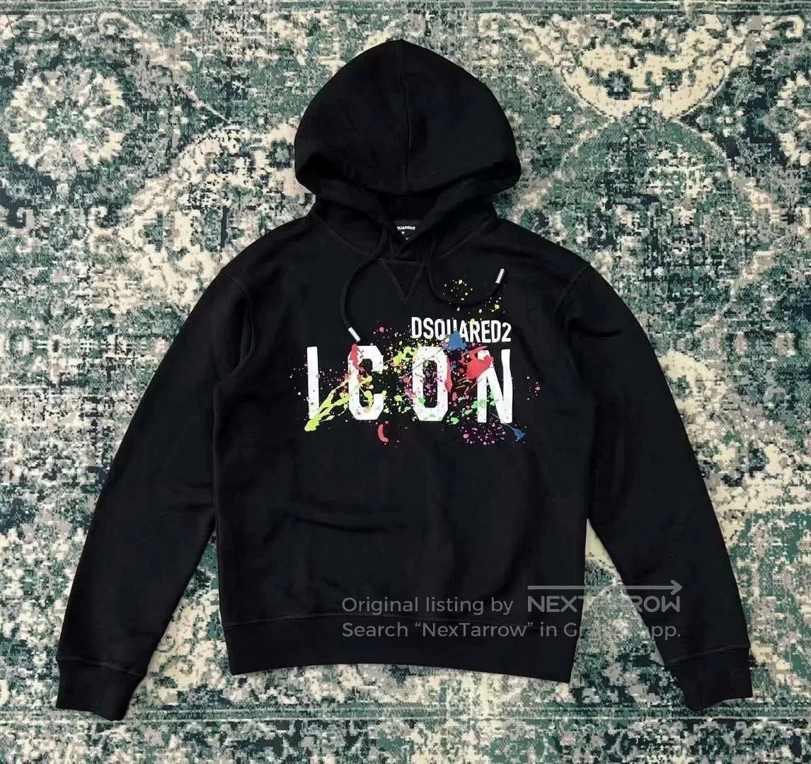 Dsquared2 dsquared2 black hooded sweatshirt with graphics. Size US XS / EU 42 / 0 - 1 Thumbnail