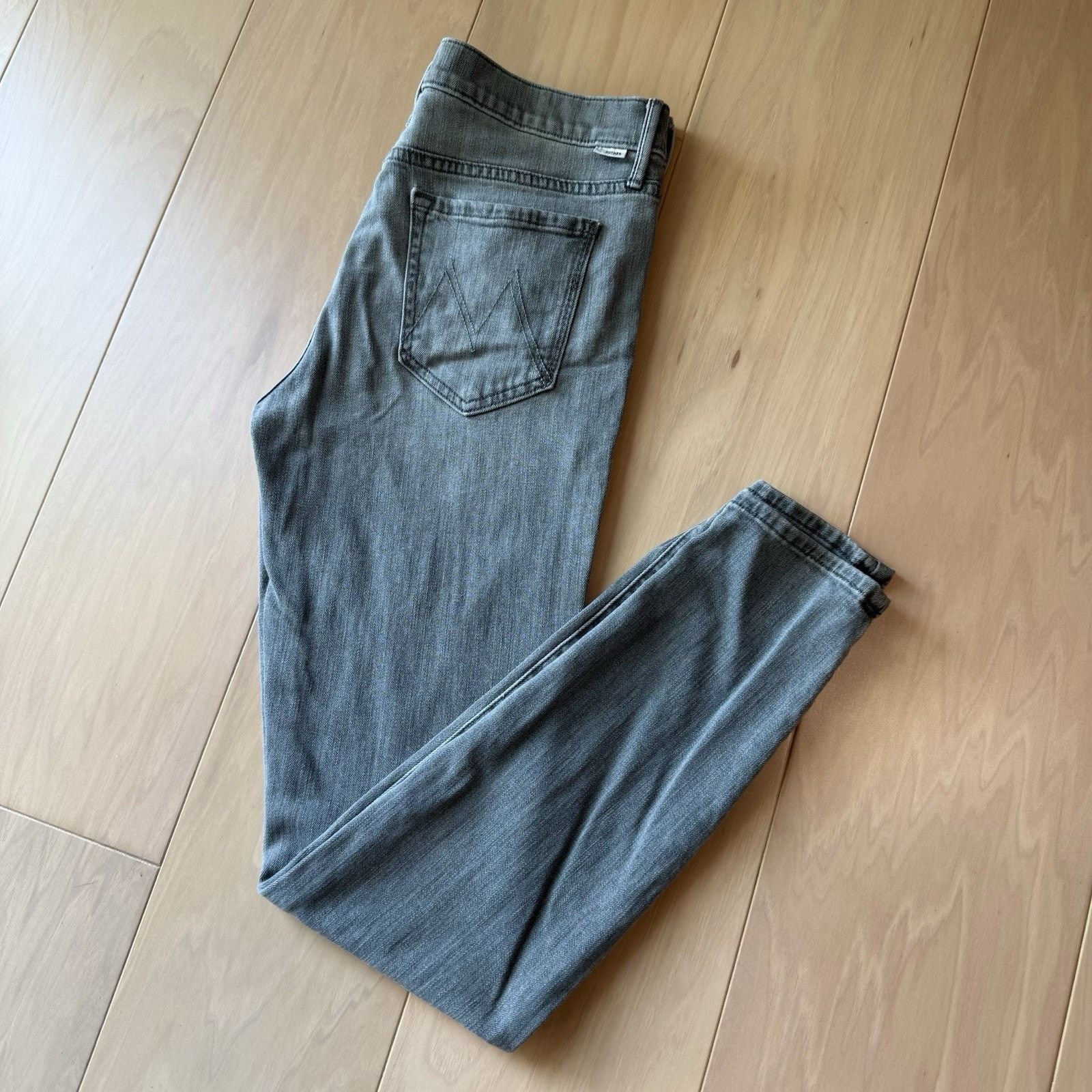 MOTHER Mother Looker Jeans Women's 29 Gray Distressed Boho Party Size 29" - 9 Thumbnail