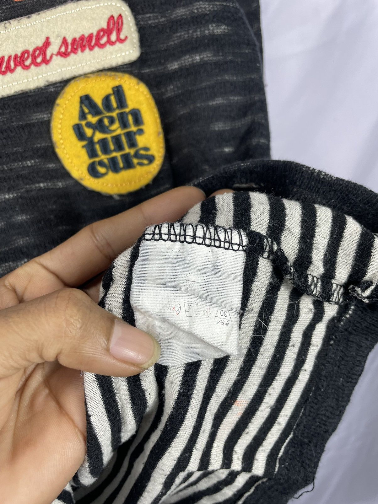 If Six Was Nine × Japanese Brand × Le Grande Bleu (L.G.B.) Japanese Stripe Poem LongSleeve LGB Style Size US S / EU 44-46 / 1 - 5 Thumbnail