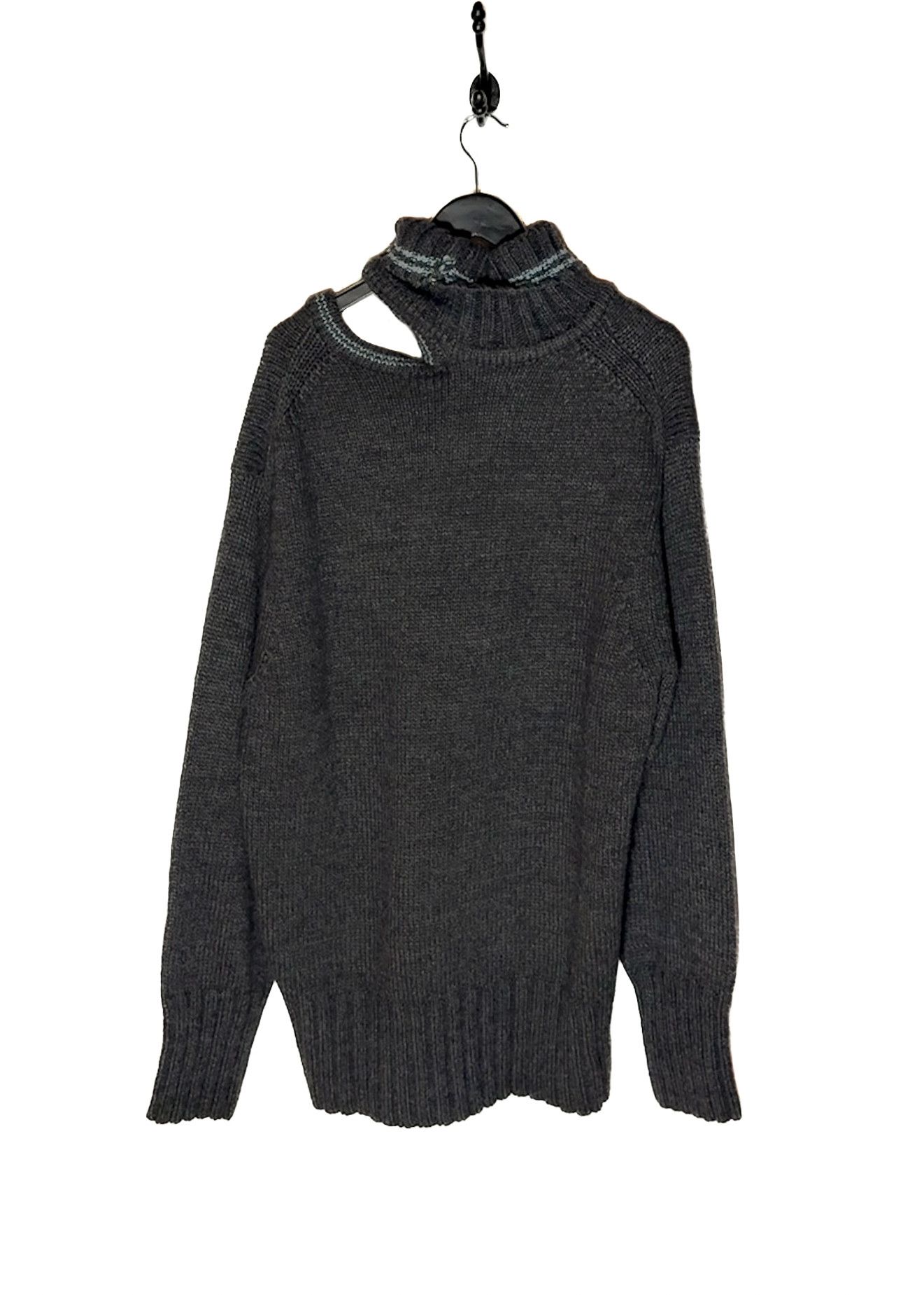Y/Project Y/Project Double Collar Turtleneck Charcoal Knit Sweater Size S / US 4 / IT 40 - 4 Thumbnail
