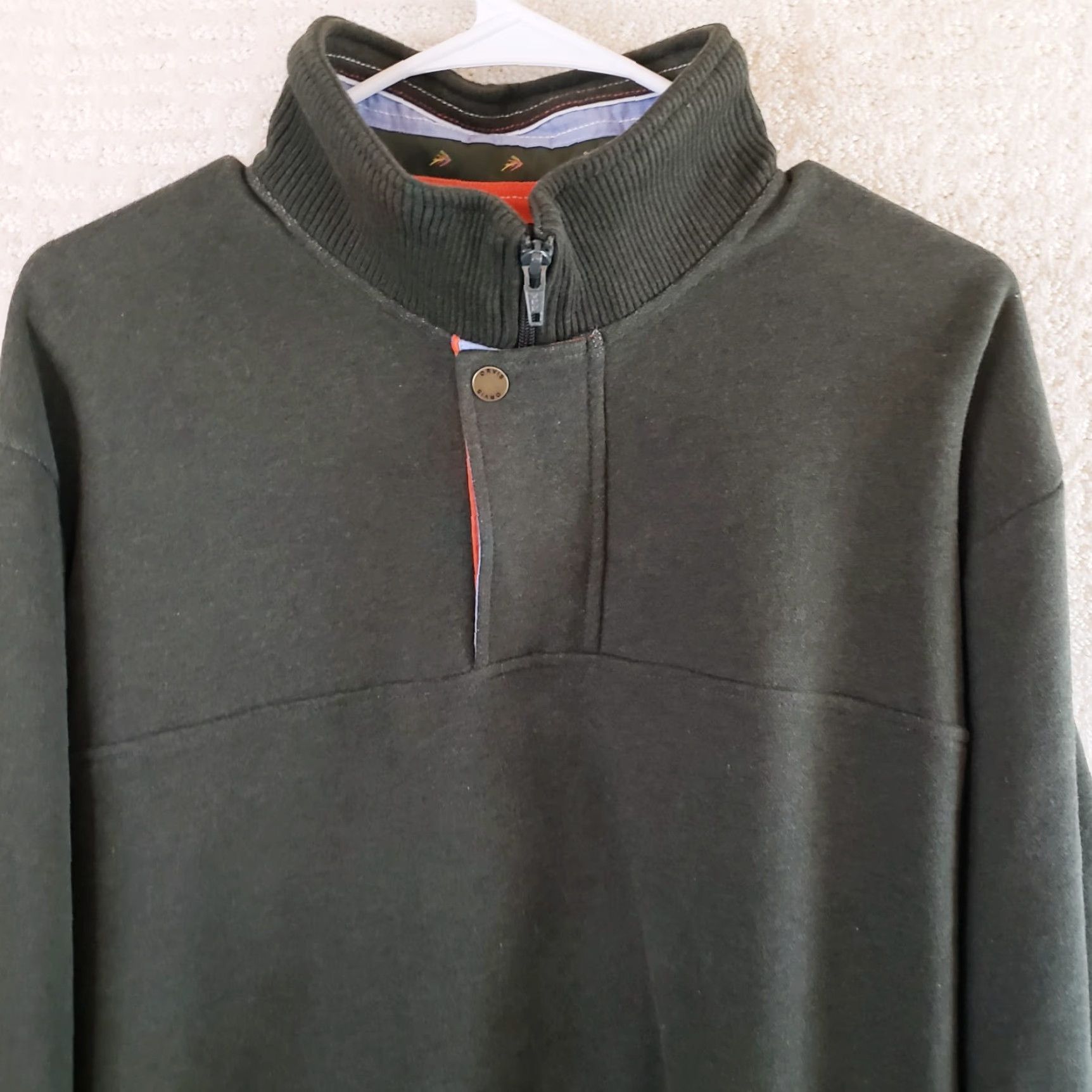 Orvis Orvis Sweater Mens Medium Green 1/4 Zip Outdoors Hiking Mock Neck Pullover Size US M / EU 48-50 / 2 - 3 Thumbnail
