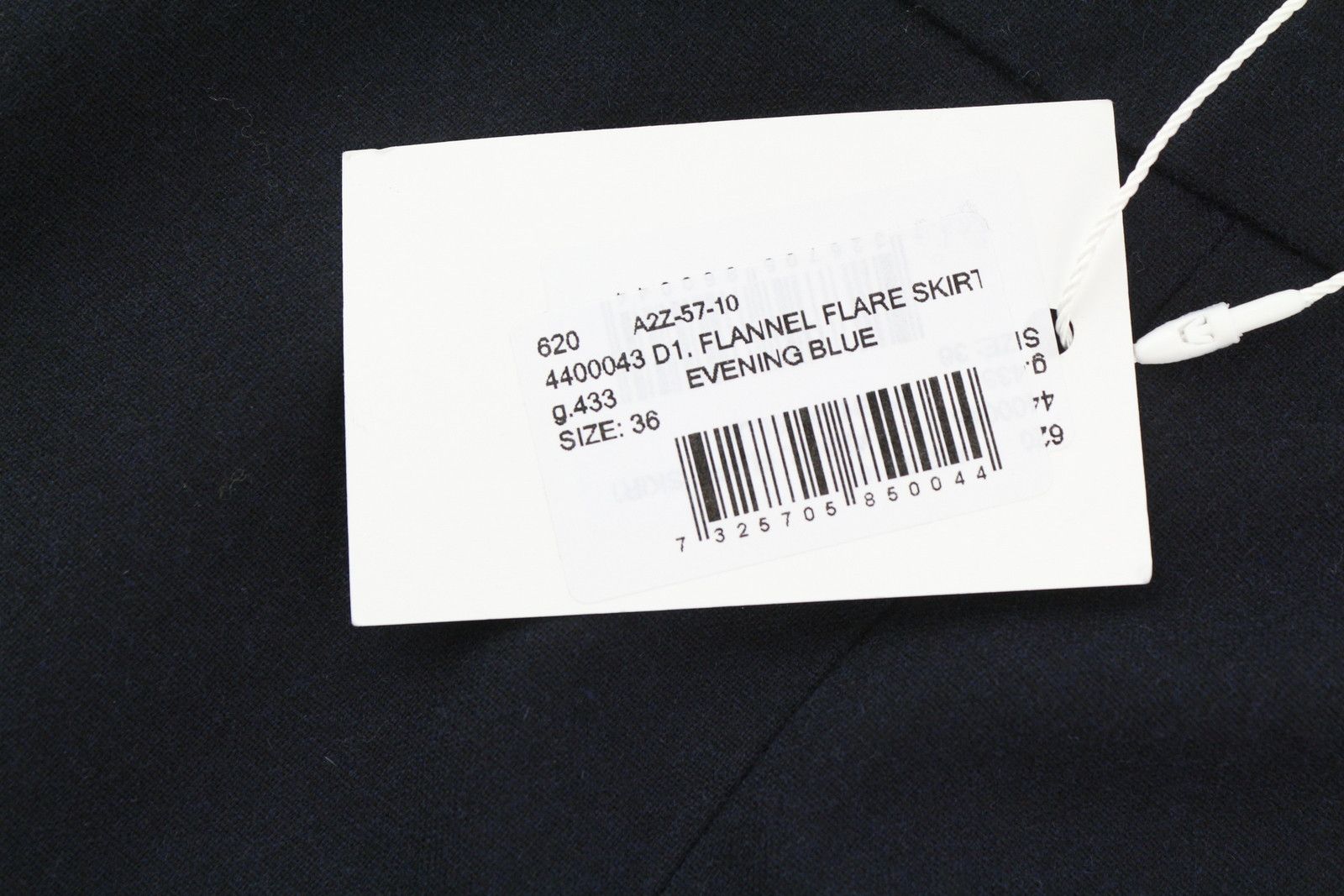 Gant FLANNEL FLARE EU36 Dark Blue Wool Blend Skirt 85356 Size 26" / US 2 / IT 38 - 7 Thumbnail