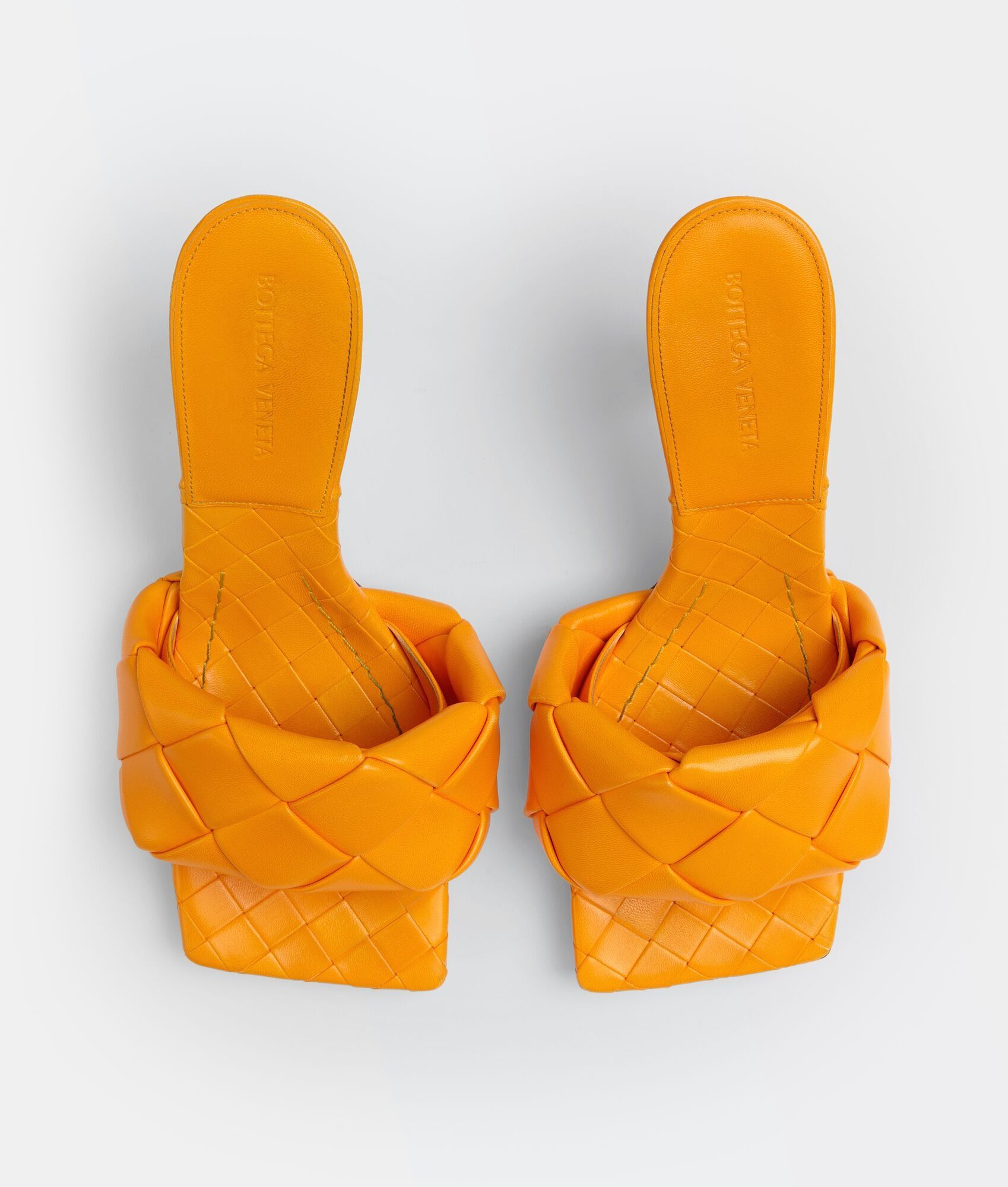 Bottega Veneta o1n1vont0325 Lido Mules in Tangerine Size US 5 / IT 35 - 3 Thumbnail
