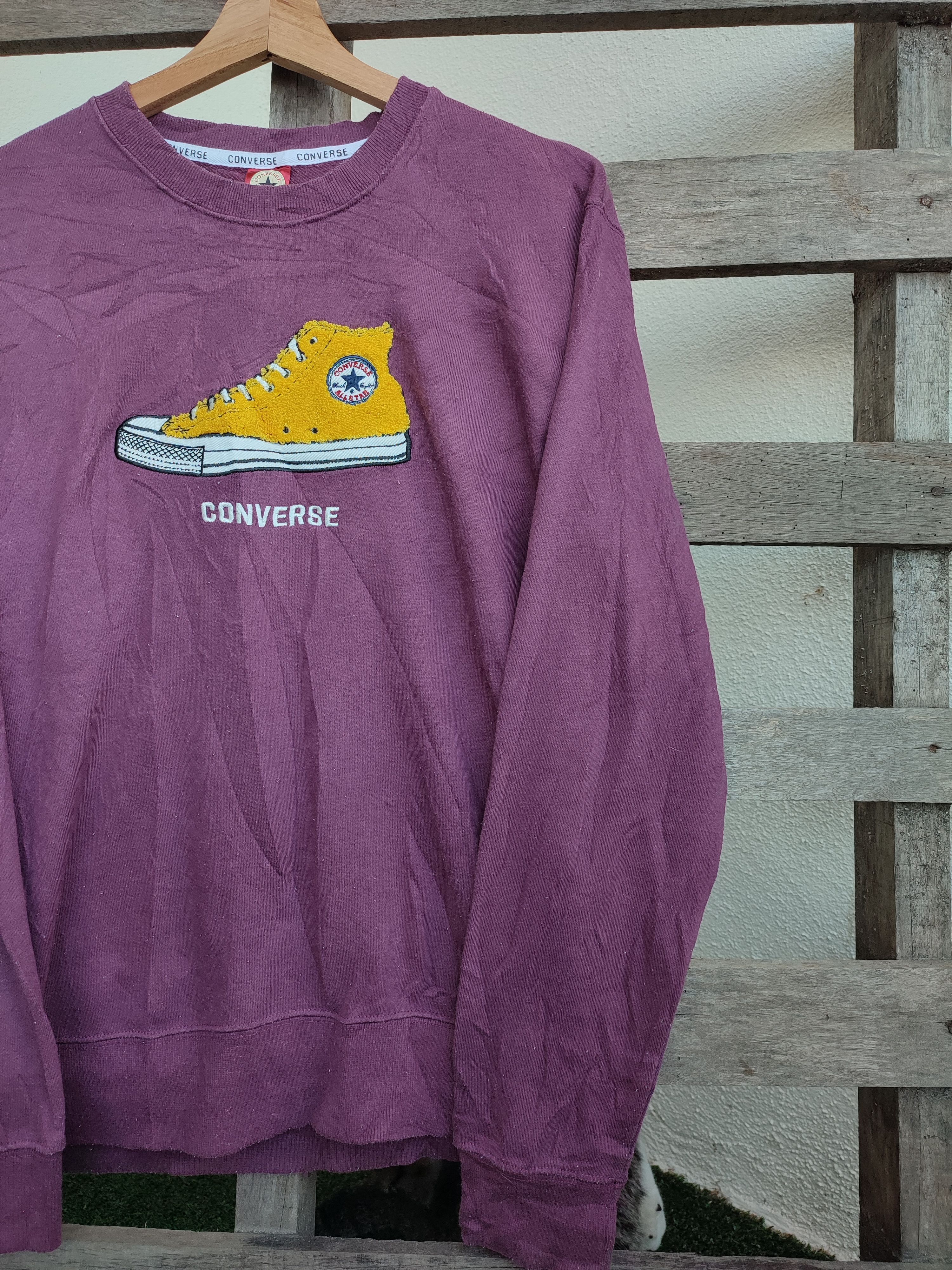 Converse × Vintage Vintage Converse Design Embroidery Sweatshirt Size US M / EU 48-50 / 2 - 4 Thumbnail